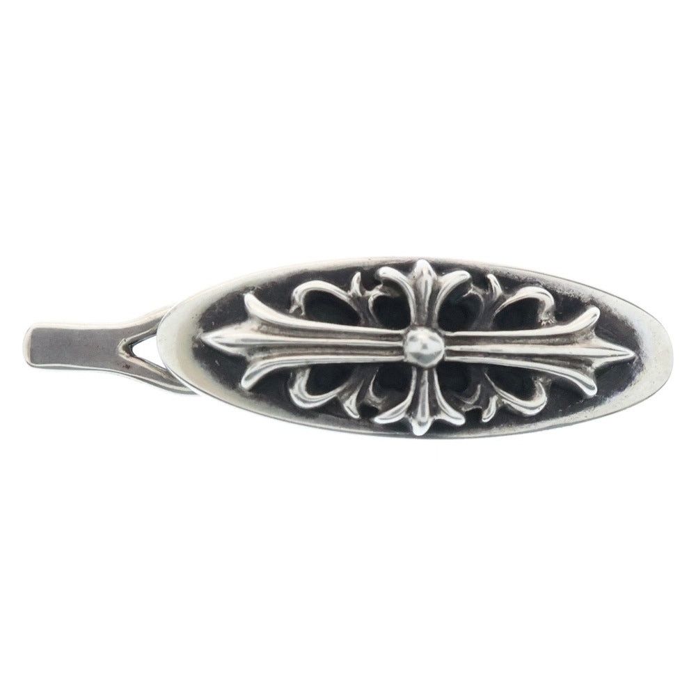 CHROME HEARTS FLRL CRS バレッタ BARRETTE Chrome Hearts Floral Cross Barrette Clip Silver