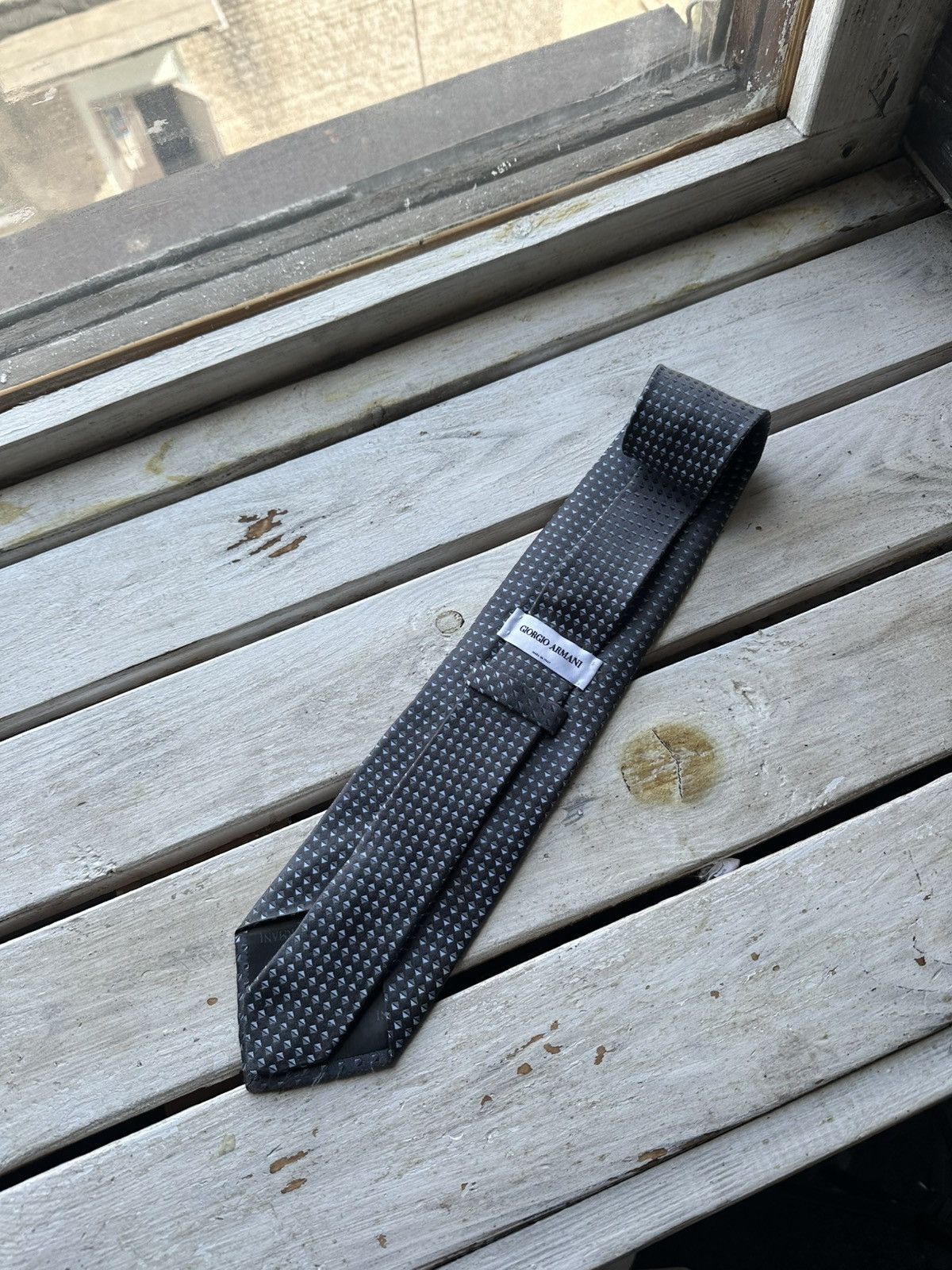Armani × Giorgio Armani × Vintage 🚨Vintage Georgio Armani Men's Tie Cravatte 100% Silk Size ONE SIZE - 1 Thumbnail