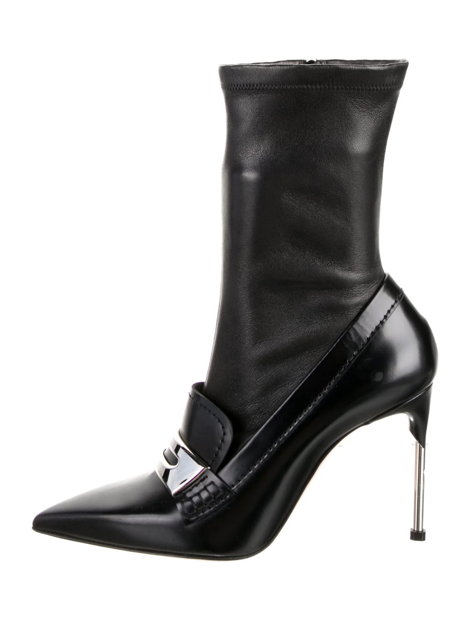 Alexander McQueen o1y0225 Ankle Boots in Black Size US 7.5 / IT 37.5 - 3 Thumbnail