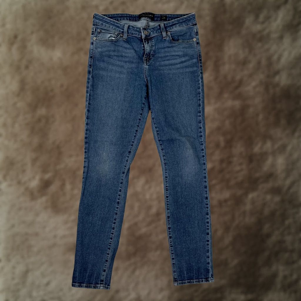 Lucky Brand Lucky Brand Lolita Skinny Jeans Womens 8/29 Medium Blue Wash Denim Slim 5-Pocket Rise Mid | 29in Inseam Size 30" / US 8 / IT 44 - 1 Thumbnail