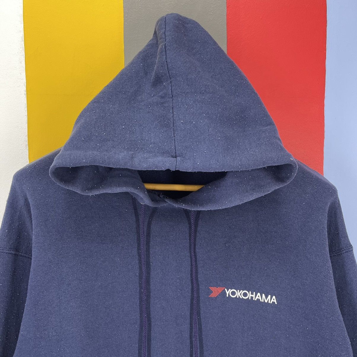Fruit Of The Loom 90s Vintage YOKOHAMA 50/50 Hoodie Pullover #2001/13 Size US M / EU 48-50 / 2 - 2 Thumbnail