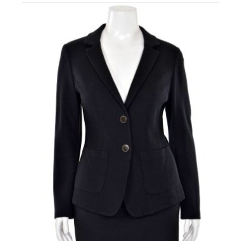 St. John NWT St. John Caviar Black Blazer 2 Button Women's SZ 6 Size M / US 6-8 / IT 42-44 - 1 Thumbnail