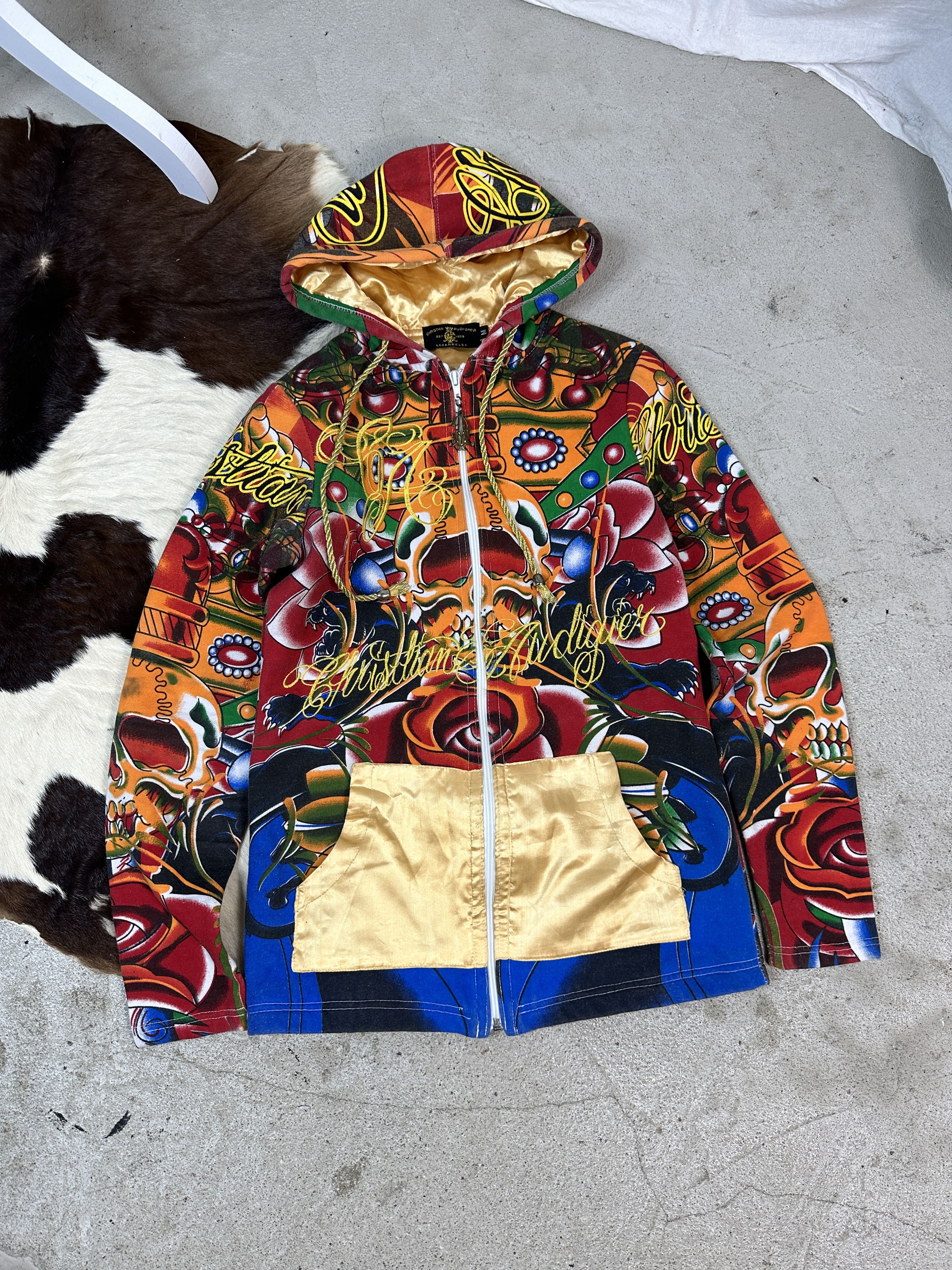 Christian Audigier × Vintage Vintage Christian Audigier Y2K Hoodie Size US M / EU 48-50 / 2 - 1 Thumbnail