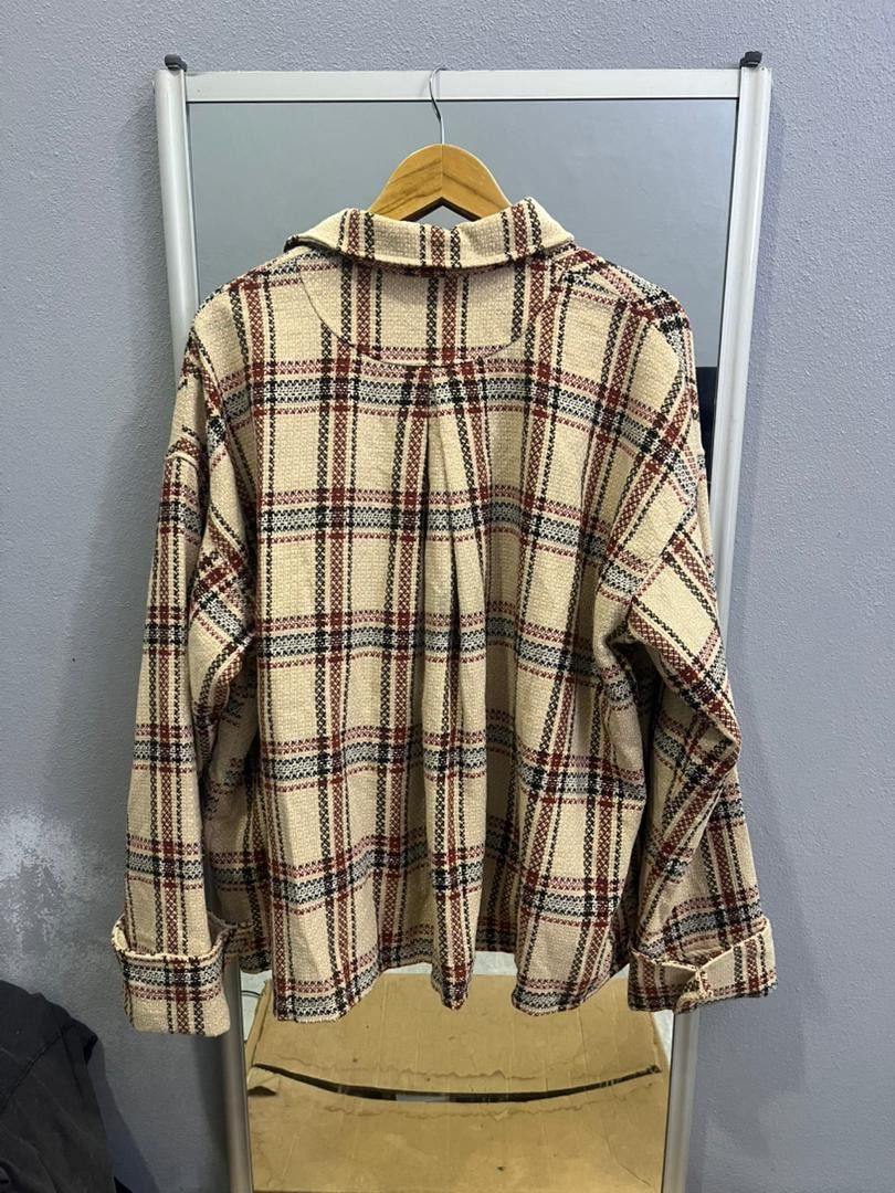 Japanese Brand Alexia Stam Plaid Jacket Deadstock w/ Retail Tag Size US XL / EU 56 / 4 - 12 Thumbnail