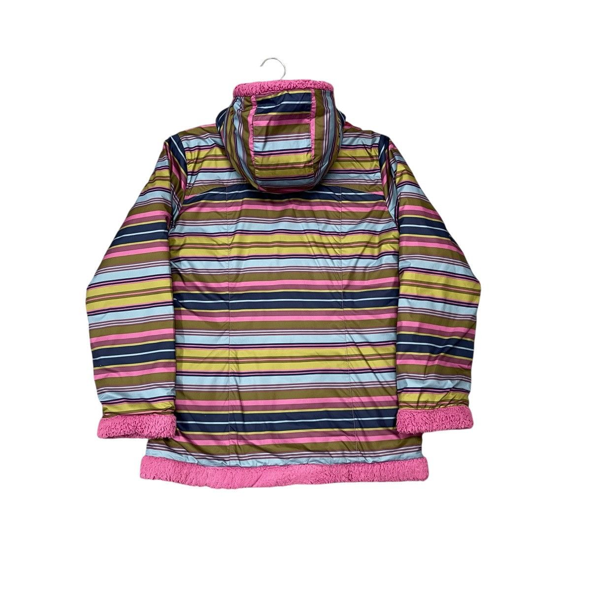 Patagonia Patagonia Reversible Striped Sherpa Fleece Puffer Jacket Size L / US 10 / IT 46 - 9 Thumbnail