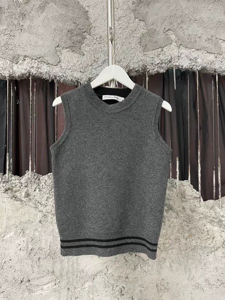 Dior Gray Wool Cardigan Two-2505