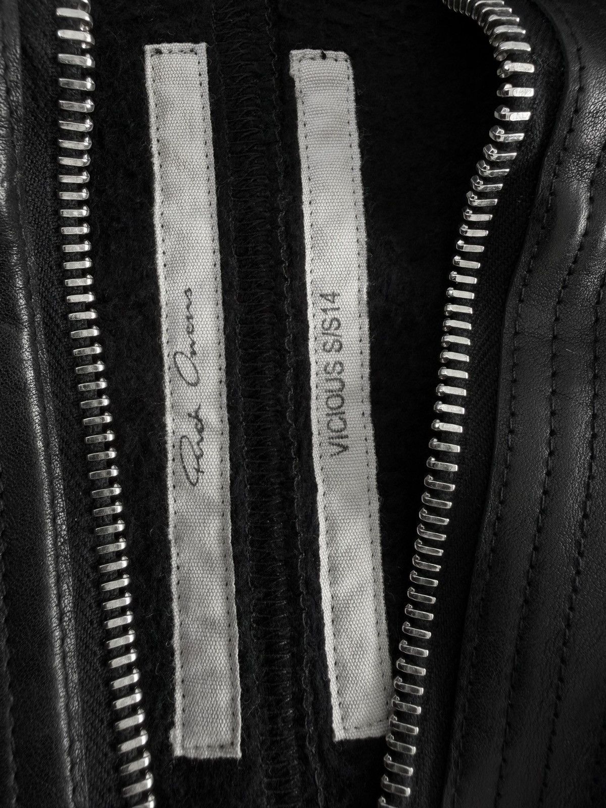 Rick Owens Rick Owens SS14 Vicious Leather- Trim Gimp Hoodie Size US S / EU 44-46 / 1 - 8 Thumbnail