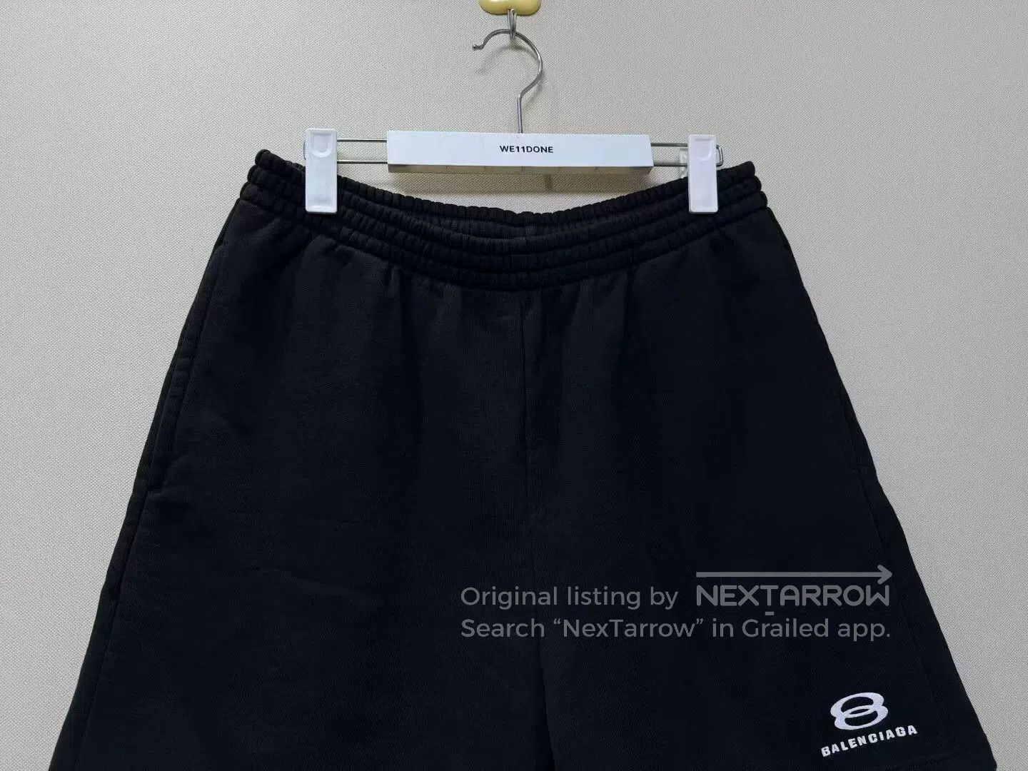 Balenciaga balenciaga black embroidered shorts size xxS. Size US 26 / EU 42 - 2 Thumbnail