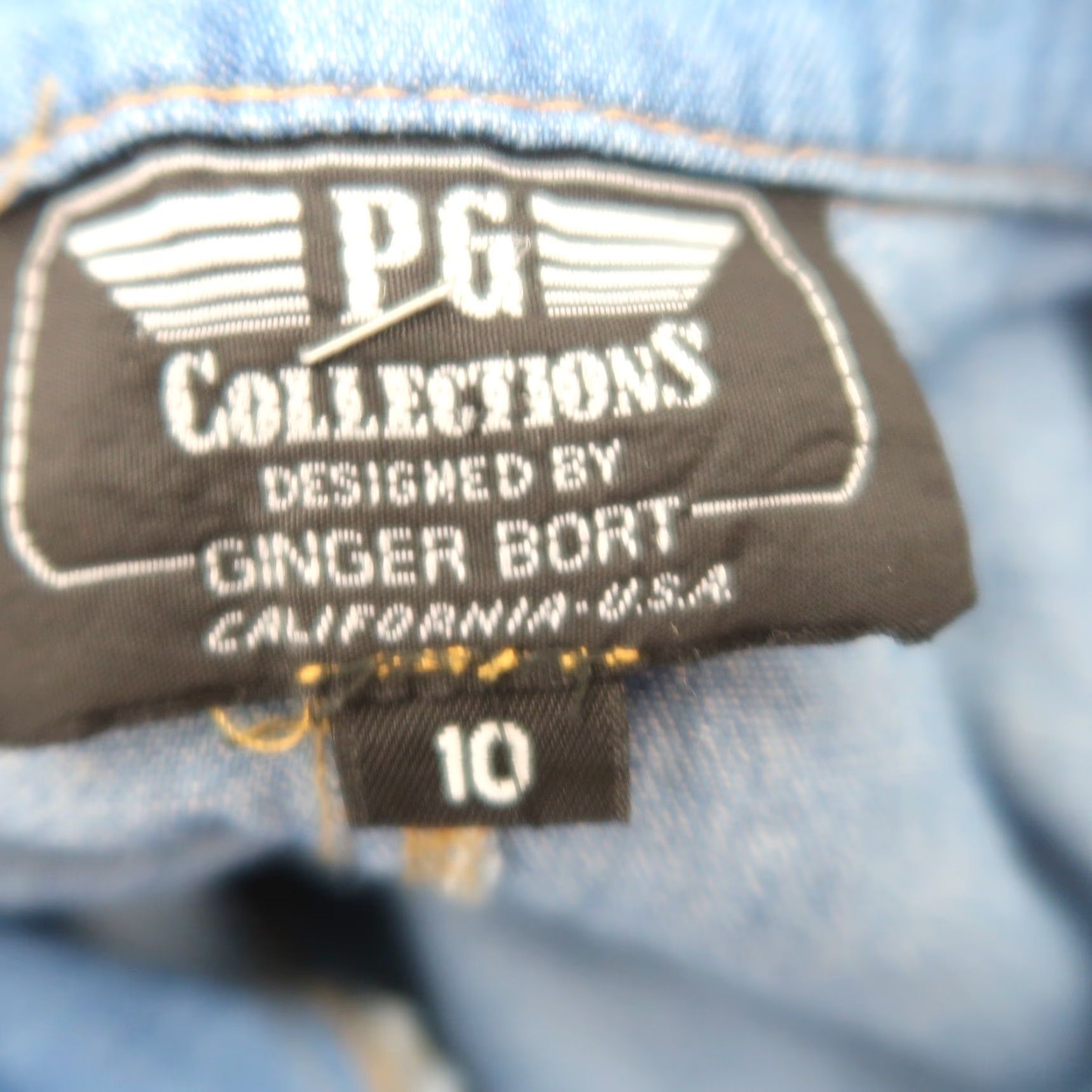Vintage VINTAGE 90s PG Collections blue denim zip front mini jumper dress 10 Size L / US 10 / IT 46 - 5 Thumbnail