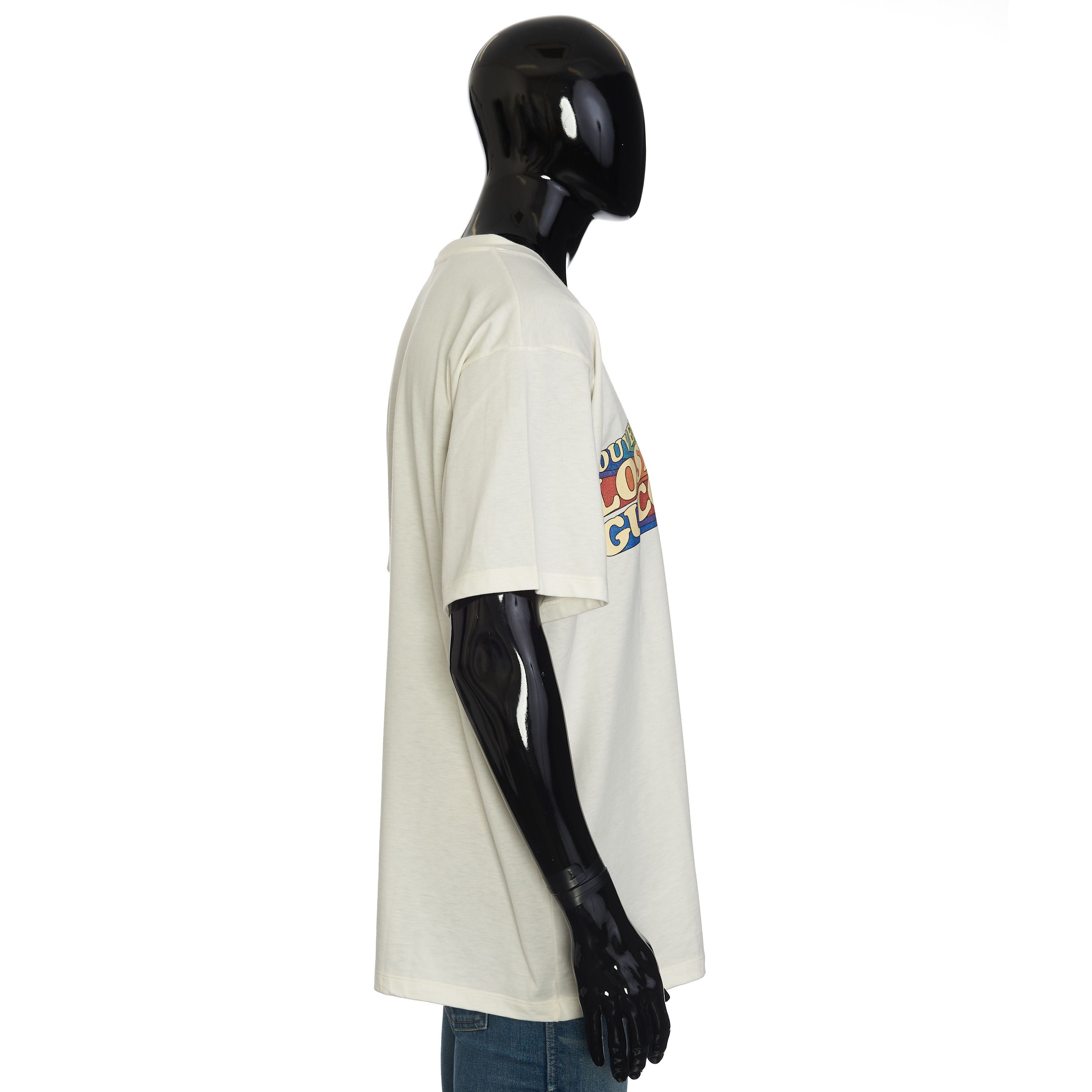 Gucci White Cotton Jersey T-shirt With Los Angeles Souvenir Print Size US L / EU 52-54 / 3 - 7 Thumbnail