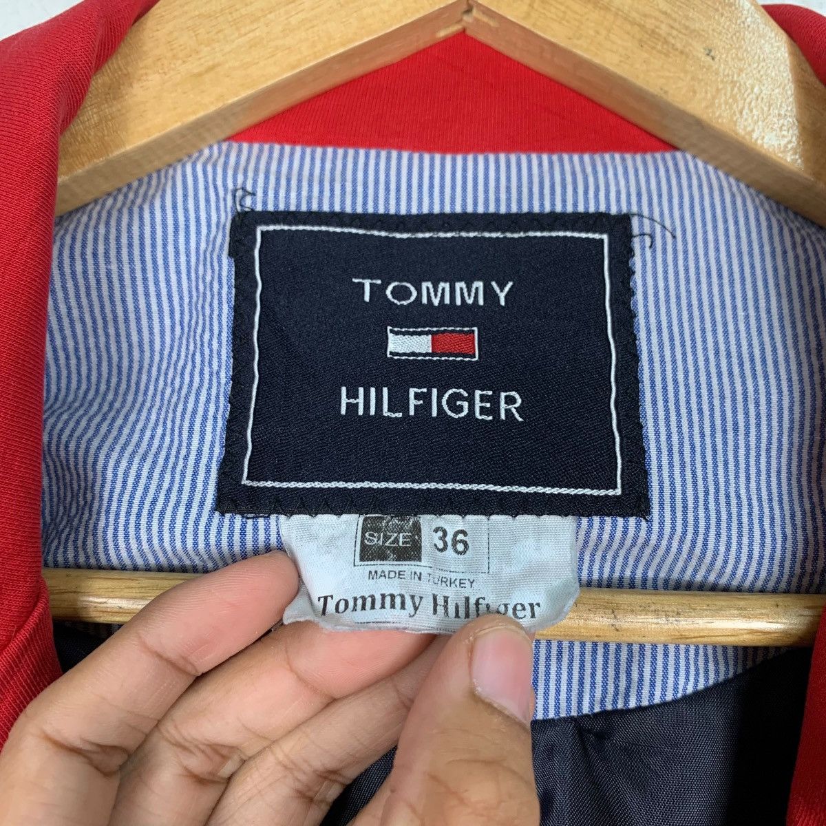Tommy Hilfiger TOMMY HILFIGER Red Casual Menswear Jacket #1030-C46 Size S / US 4 / IT 40 - 15 Thumbnail