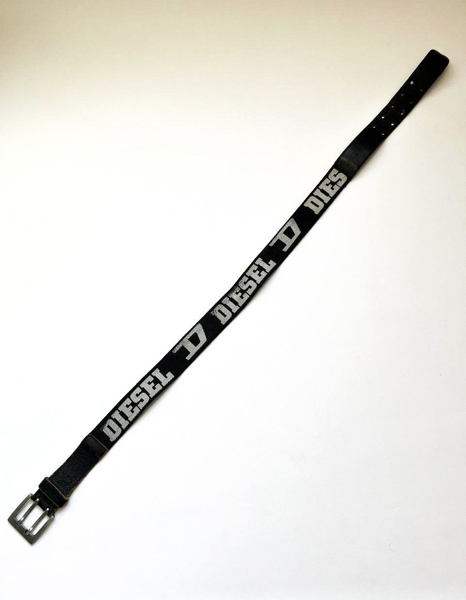 Diesel × Japanese Brand Vintage Diesel crazy letters logo leather canvas punk belt Size ONE SIZE - 5 Thumbnail
