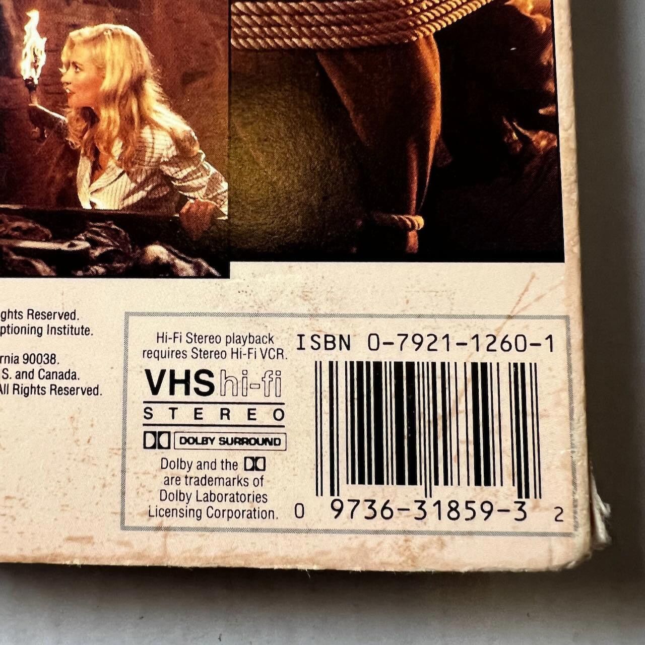 Designer VTG Indiana Jones and the Last Crusade VHS 1989 Size ONE SIZE - 5 Thumbnail