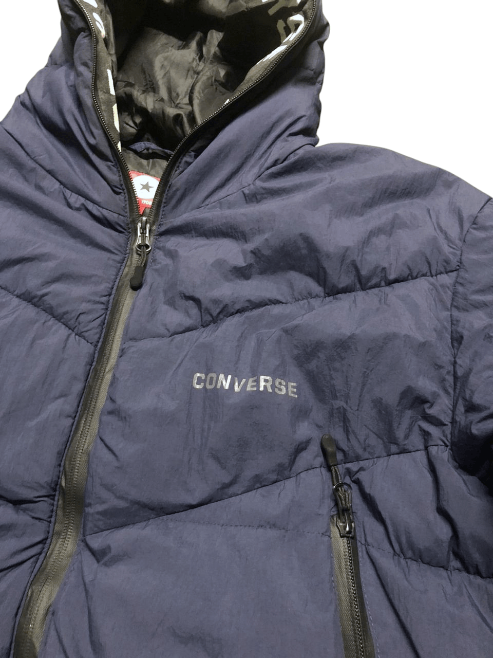Converse Converse Puffer Jacket Full Zipper Hoodie Size US L / EU 52-54 / 3 - 8 Thumbnail