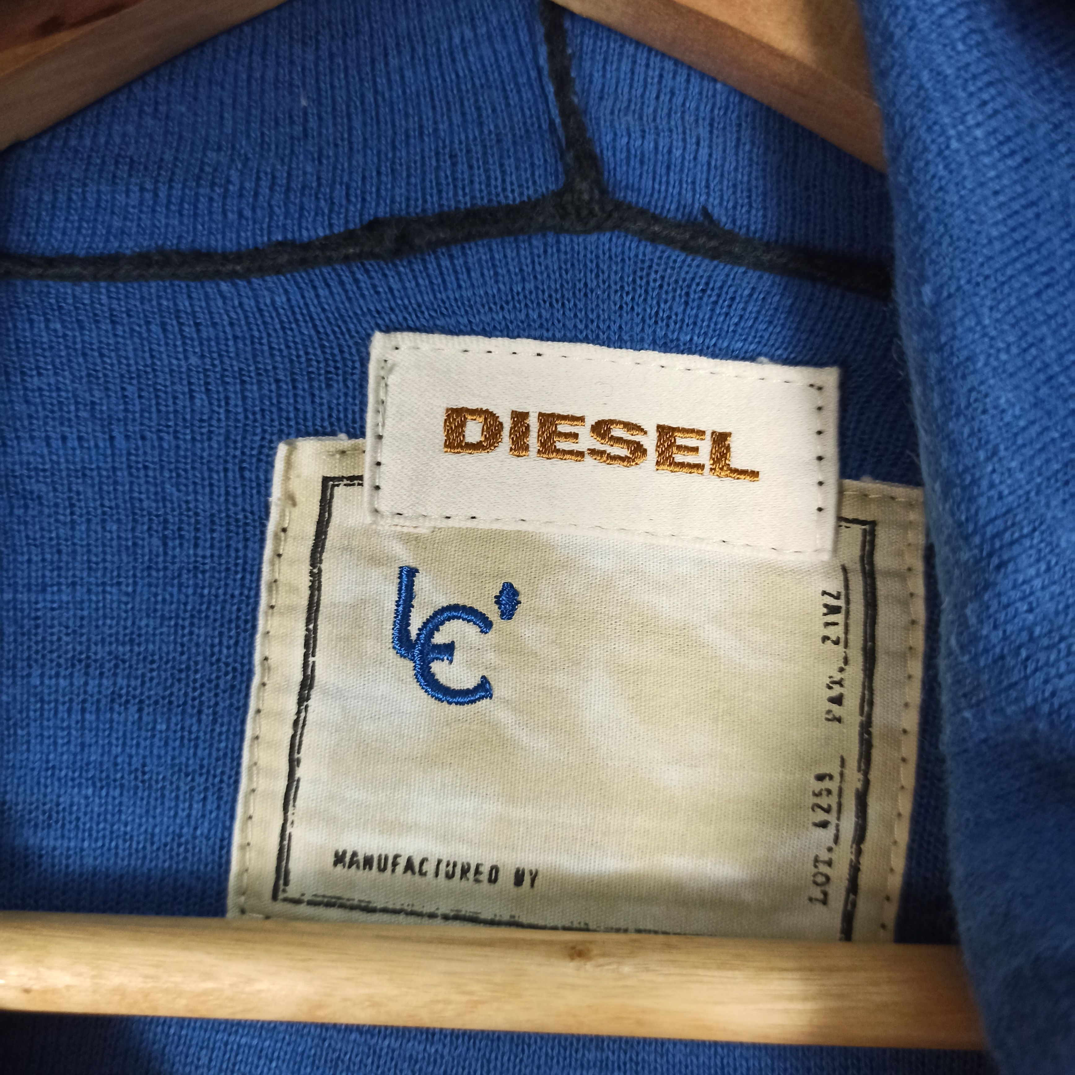 Diesel Rare Diesel Hoodie Zipper Talon Size US S / EU 44-46 / 1 - 8 Thumbnail