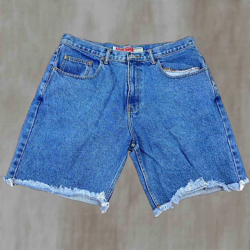 American Eagle Outfitters VINTAGE American Eagle Outfitters Shorts Men 36 Blue Denim Jorts Cut Off Med Wash Bermuda Distressed Pockets Logo 5-Pocket Design Jeans/Denim Size US 36 / EU 52 - 1 Thumbnail