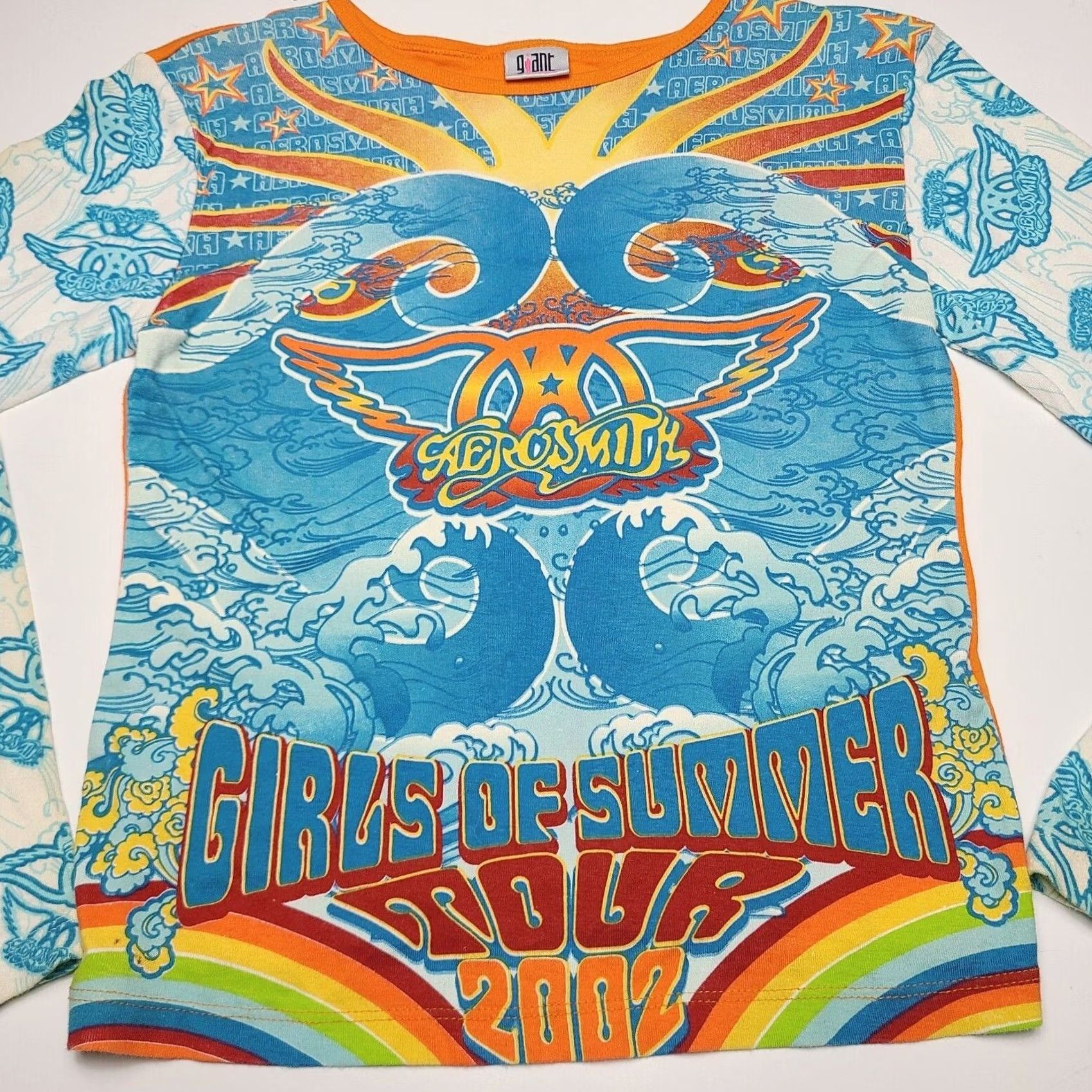 Aerosmith VINTAGE Aerosmith Shirt Small All Over Print Girls of Summer Tour 2002 Women's Size S / US 4 / IT 40 - 2 Thumbnail