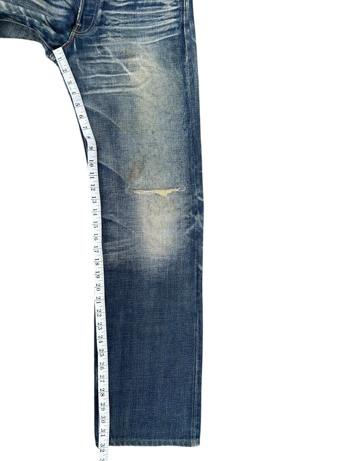 Kapital Vintage Levis Big E 501 Selvedge Distressed Denim Jeans Size US 32 / EU 48 - 24 Thumbnail