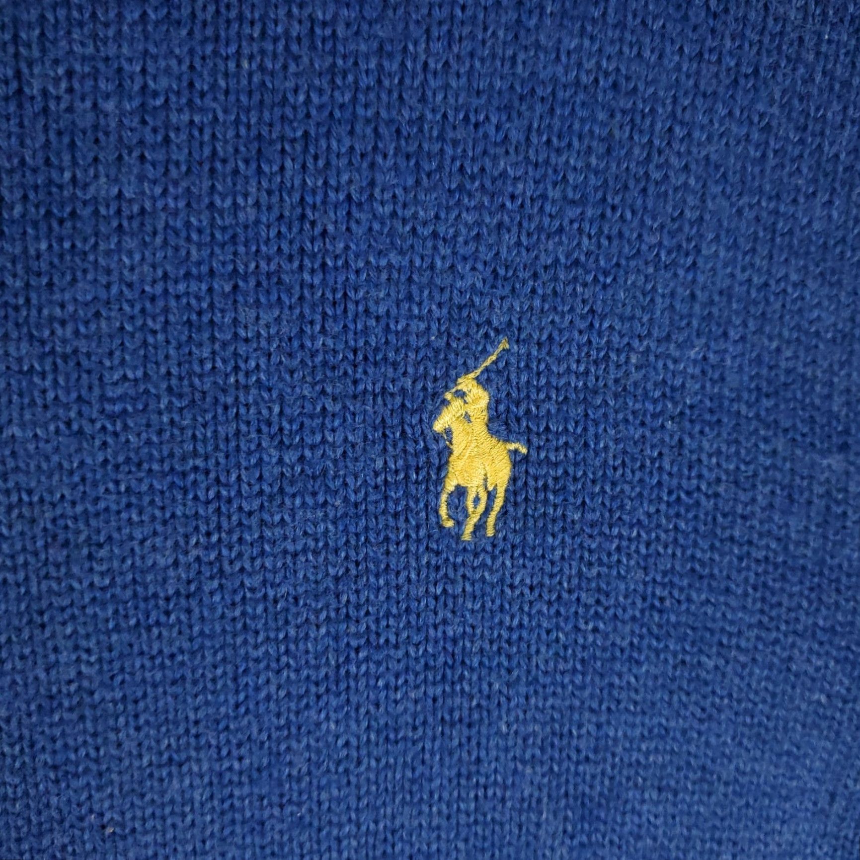 Ralph Lauren VINTAGE Ralph Lauren Men's Sweater Pullover 1/4 Zip Blue Pony XL Classic Knit All Seasons Size US XL / EU 56 / 4 - 3 Thumbnail