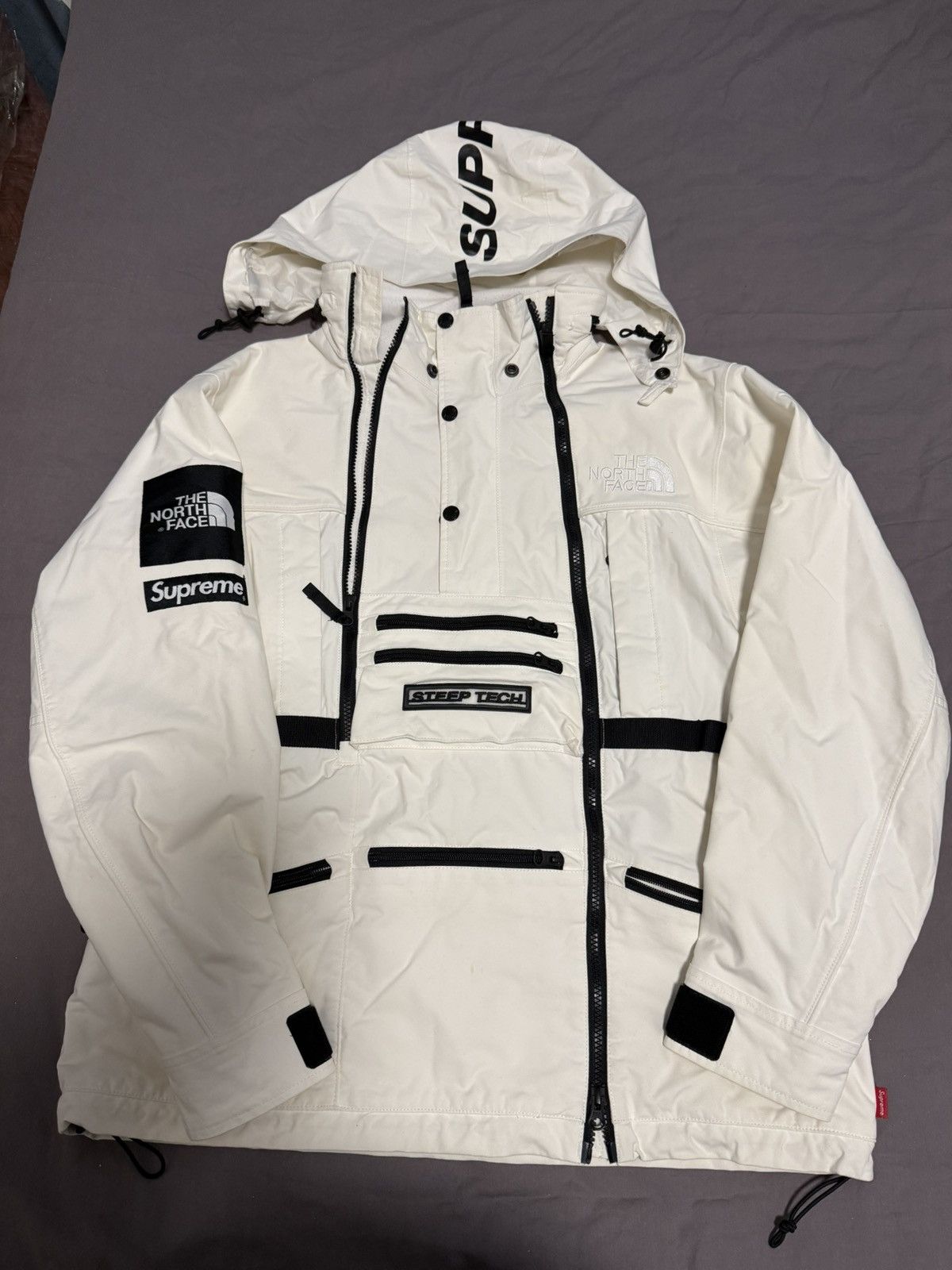 The North Face Supreme tnf steep tech white north face hooded jacket Size US M / EU 48-50 / 2 - 1 Thumbnail