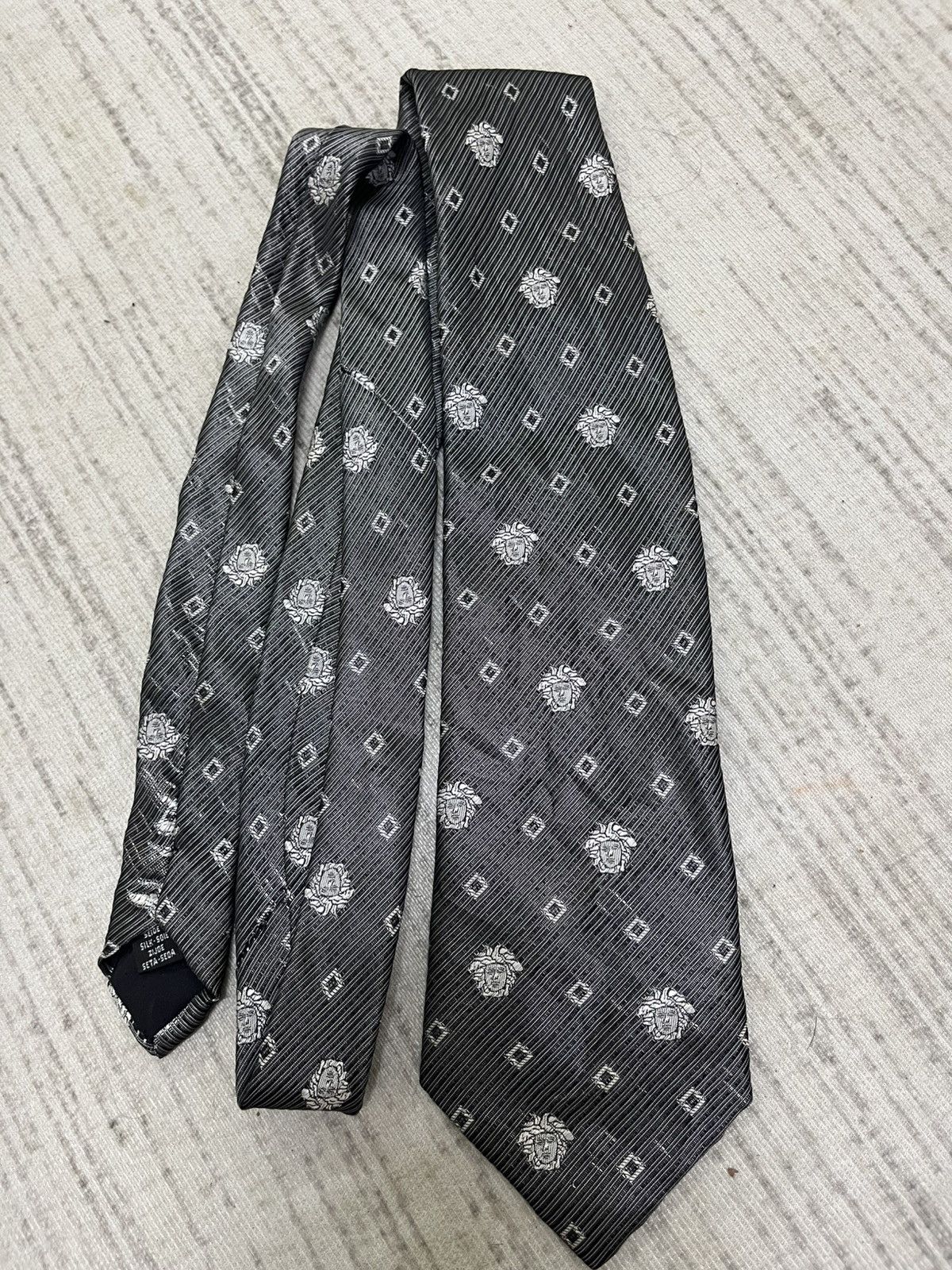 Versace Versace medusa monogram tie Size ONE SIZE - 1 Thumbnail