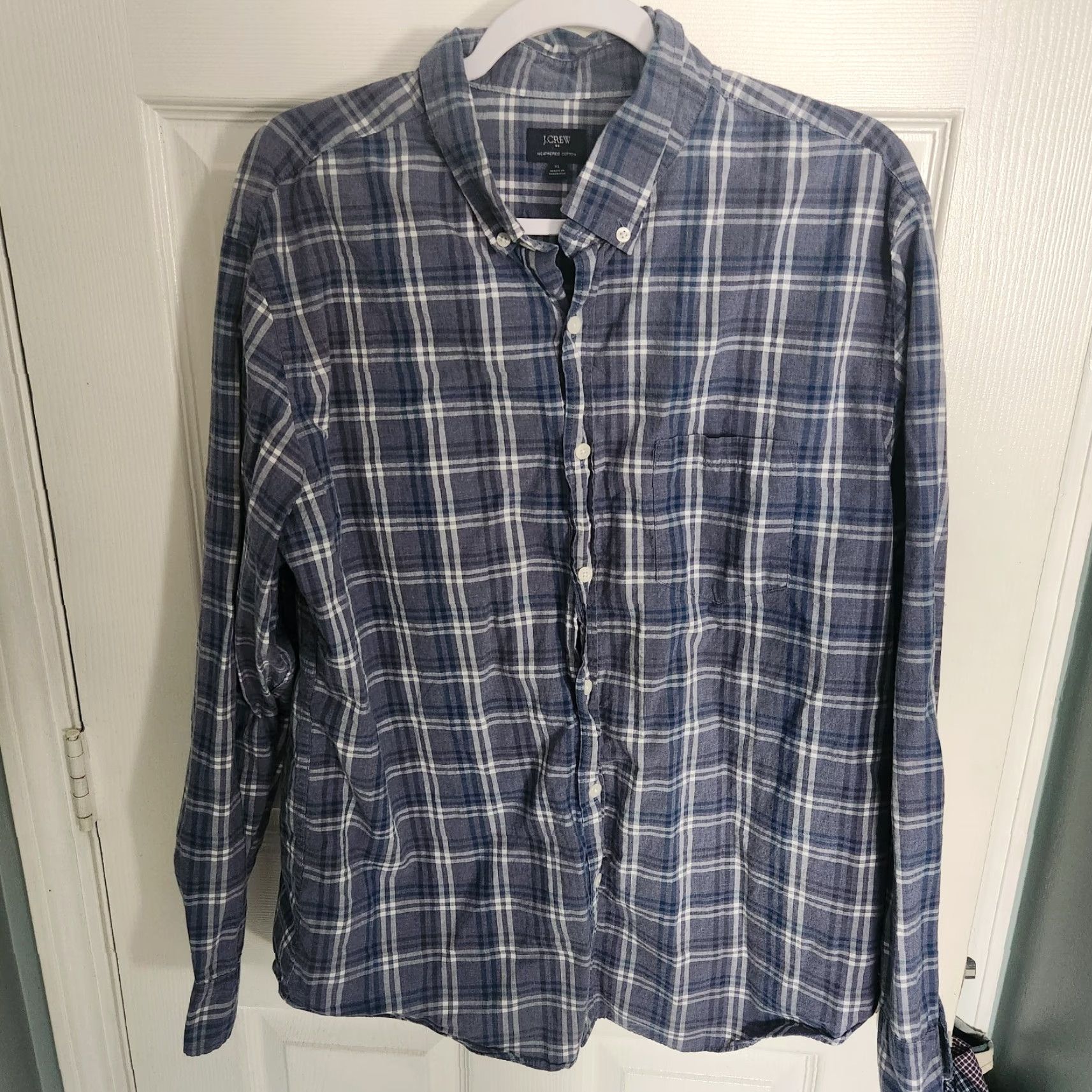J.Crew J. Crew Button Up Shirt XL 4 Lot Men's Plaid Long Sleeve Cotton Button-Down Shirt Casual Weekend Classic Style Size US XL / EU 56 / 4 - 3 Thumbnail