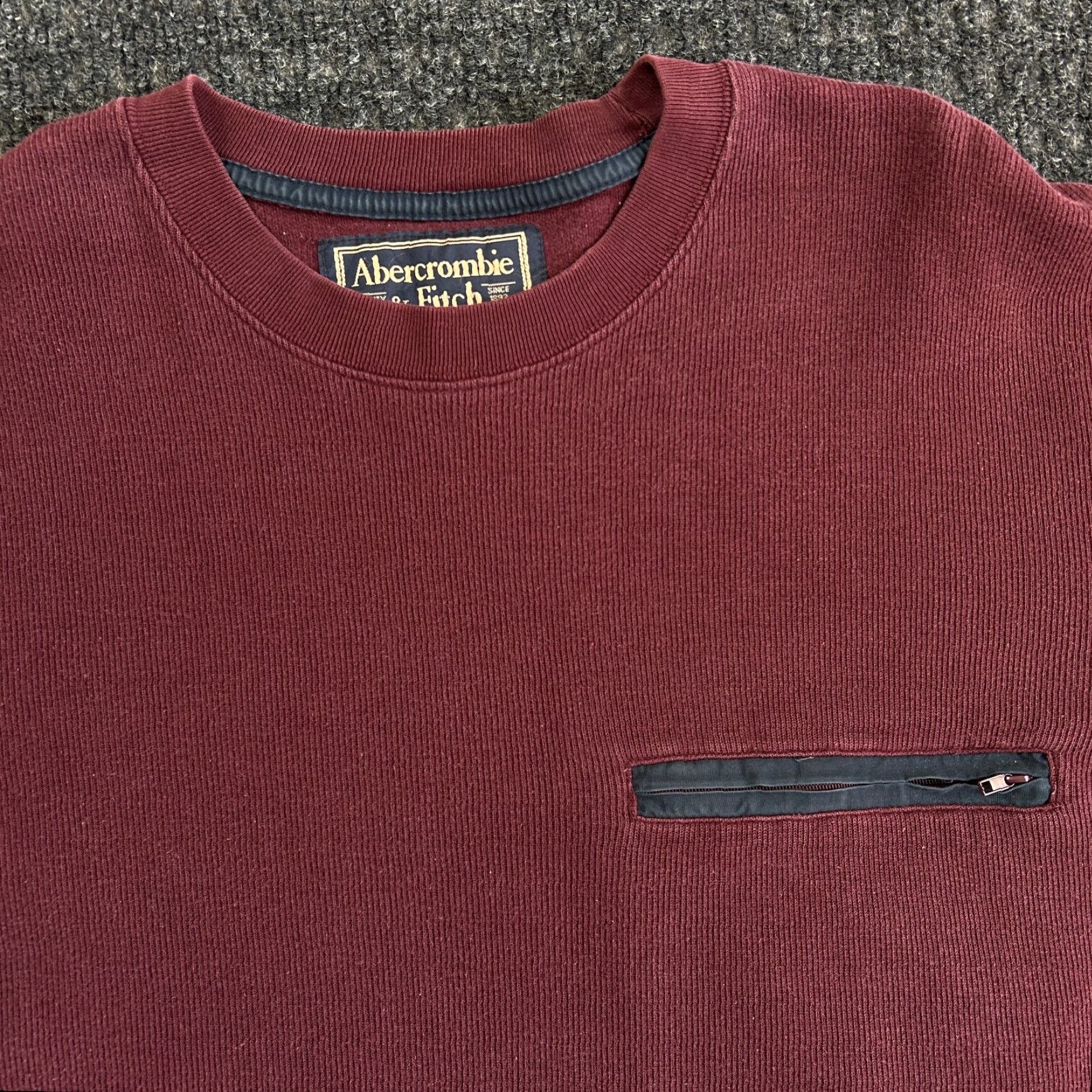 Abercrombie & Fitch VINTAGE Abercrombie & Fitch Long Sleeve Shirt Heavyweight Knit 100% Cotton Red L Mens USA Shirt Modern Outdoor y2k 90s Size US L / EU 52-54 / 3 - 2 Thumbnail