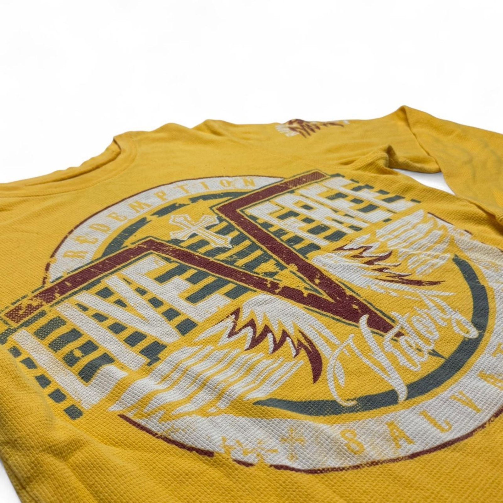 Raw State Raw State Live Free Yellow Thermal Long Sleeve Shirt Size M Size US M / EU 48-50 / 2 - 3 Thumbnail
