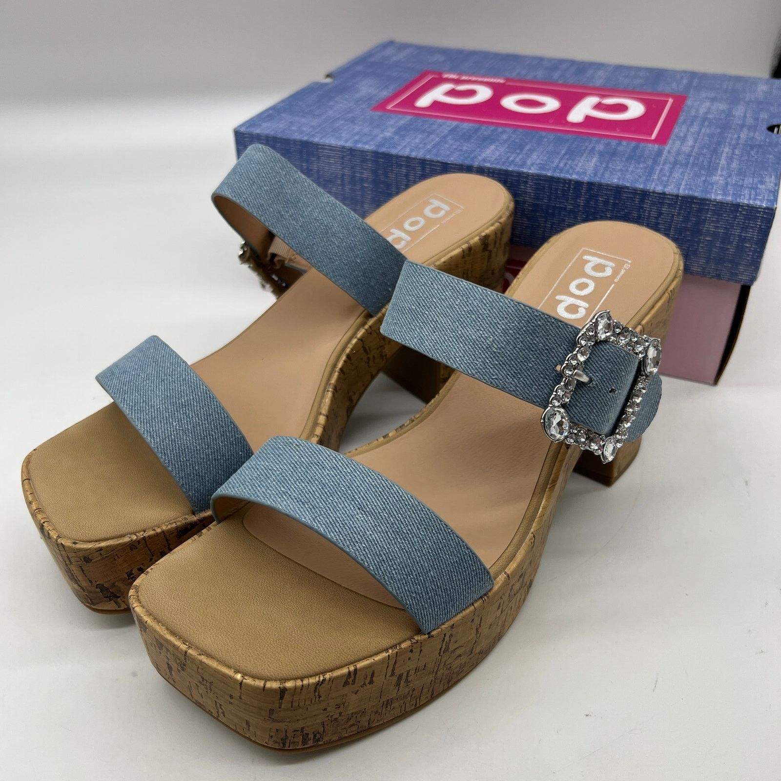 Other Pop Womens Kallie Heeled Sandals Pink Fuschia Multicolor Size US 11 / IT 41 - 1 Thumbnail