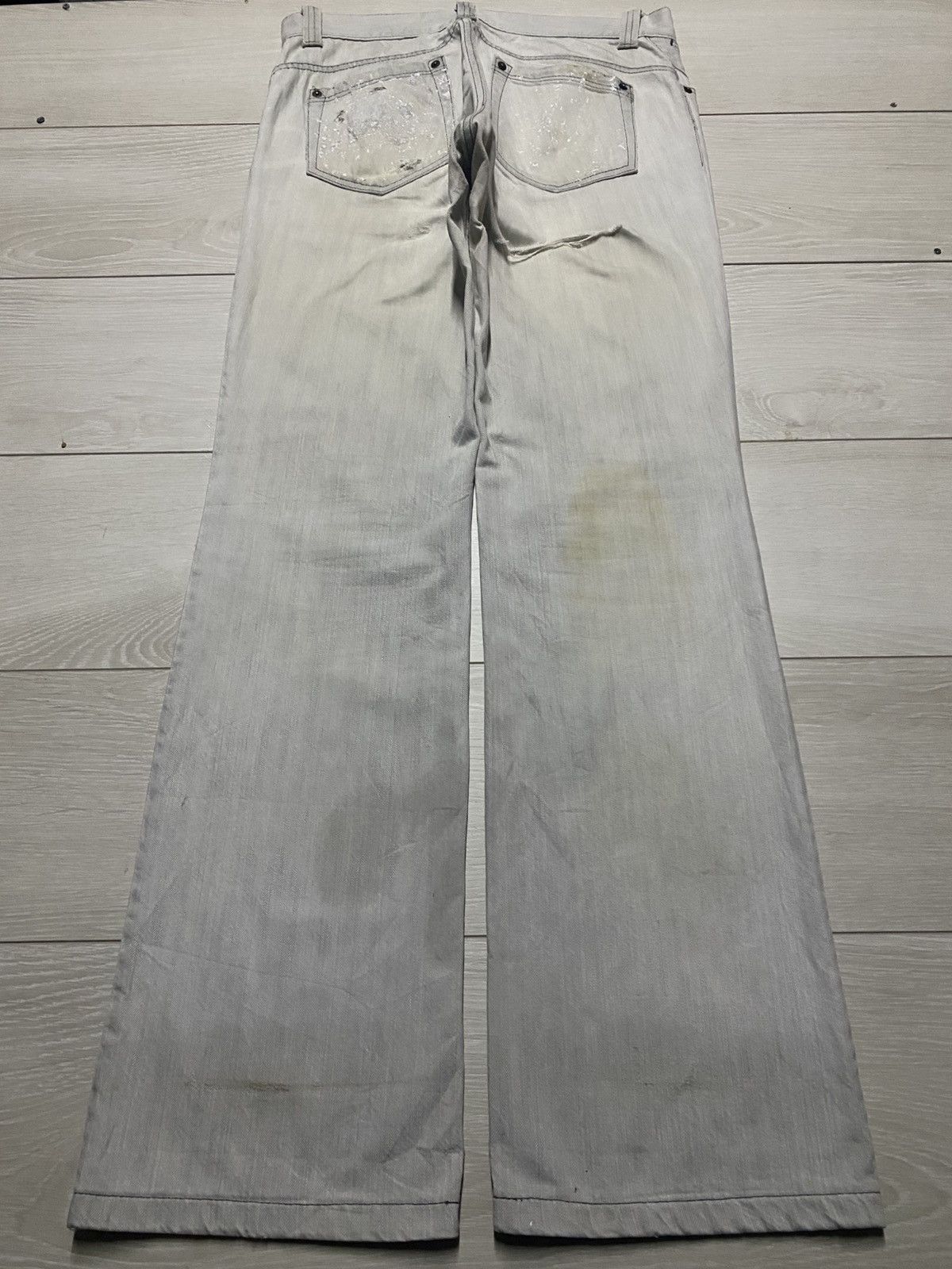 JOSEPH HOMME joseph Homme Paint Splatter Effect Paint Flare Jeans Size US 33 - 2 Thumbnail