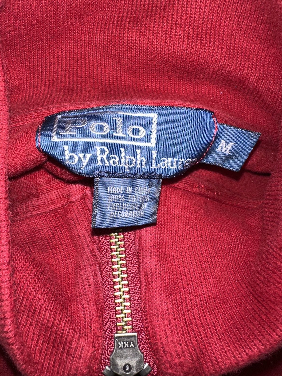 Polo Ralph Lauren Polo Ralph Lauren 1/4 Zip Mock Neck Knit Sweater Red Size US M / EU 48-50 / 2 - 3 Thumbnail