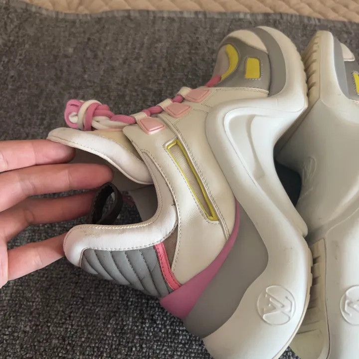 Louis Vuitton Louis Vuitton Archlight Sneakers in Pink and White -2508 Size US 7.5 / EU 40-41 - 8 Thumbnail