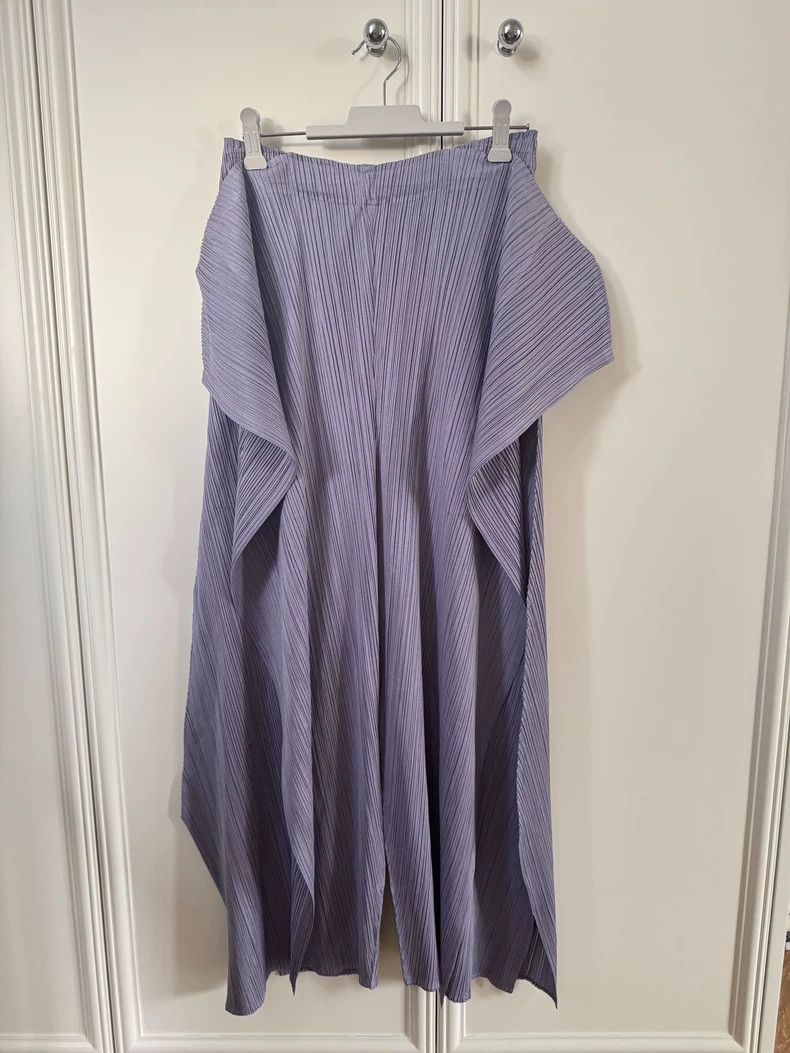 Issey Miyake issey miyake size:5 Gray-purple pleated pants Size 42" / US 20 - 1 Thumbnail