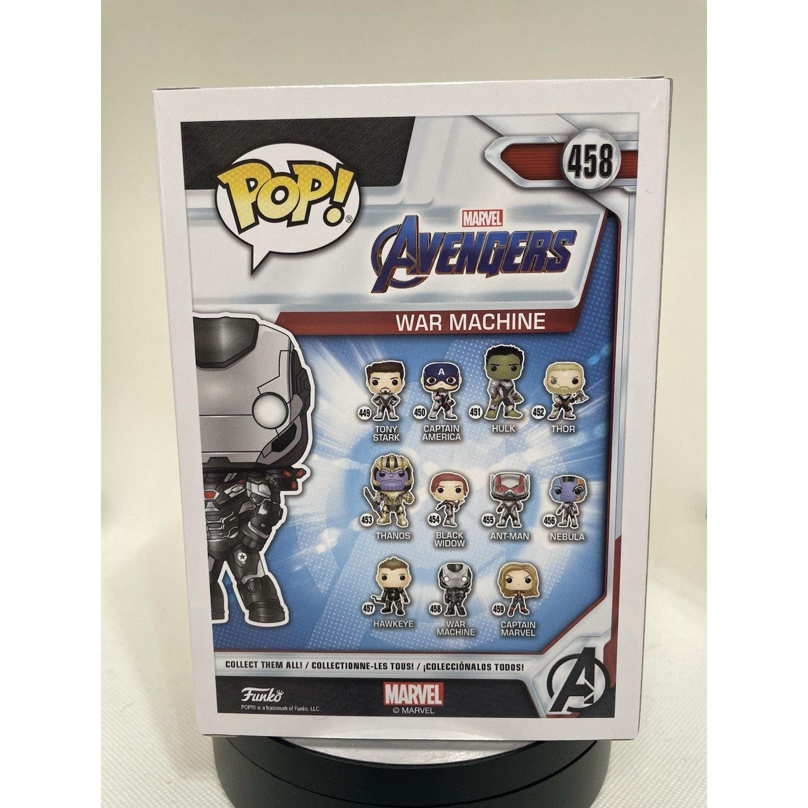 Marvel Comics Funko Pop! War Machine + Collectible Card 3PK Sealed 458 Size ONE SIZE - 6 Thumbnail