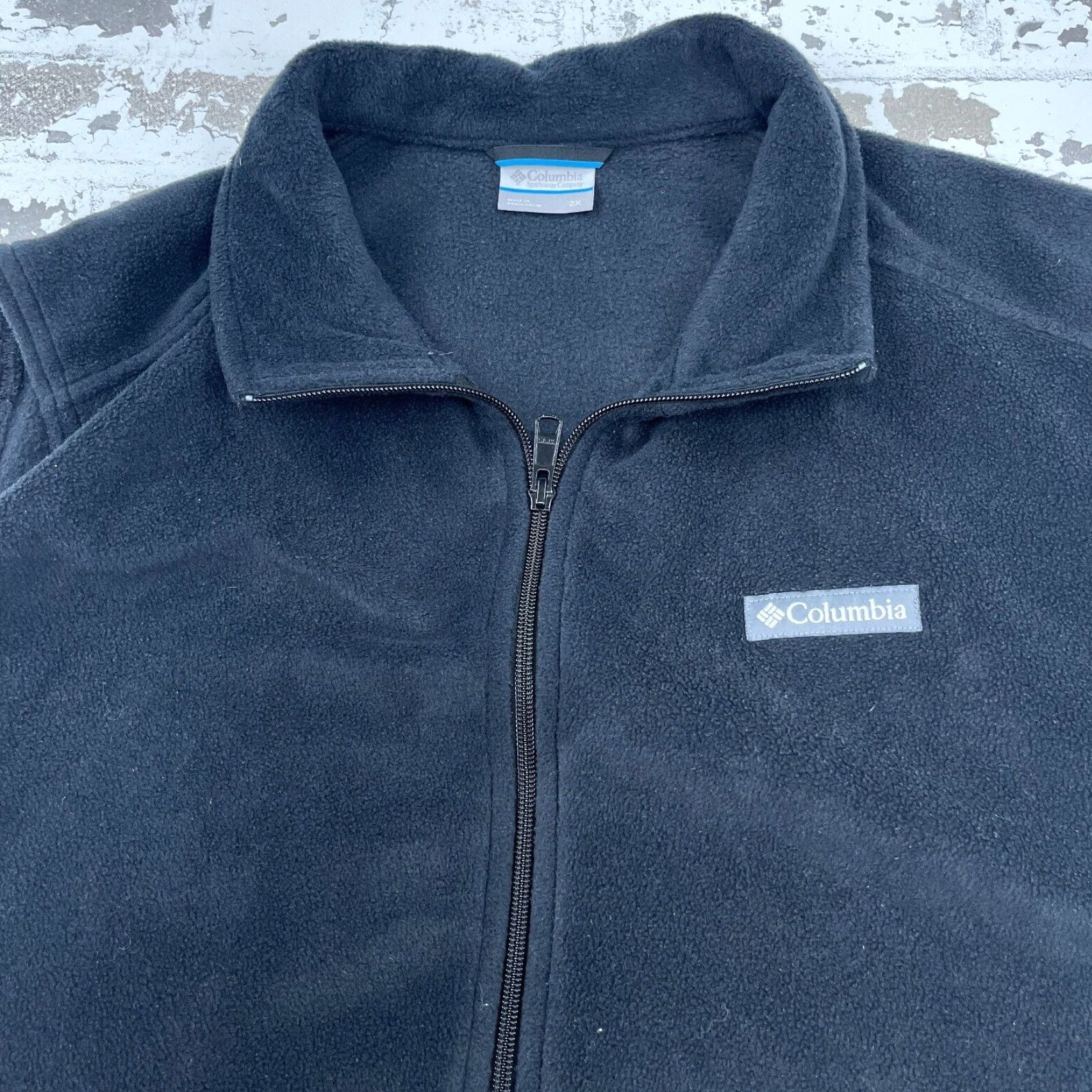 Vintage Columbia Vest Men 2X Black Fleece Full Zip Sweater Jacket Layer Hiking Outdoors Size US XXL / EU 58 / 5 - 4 Thumbnail