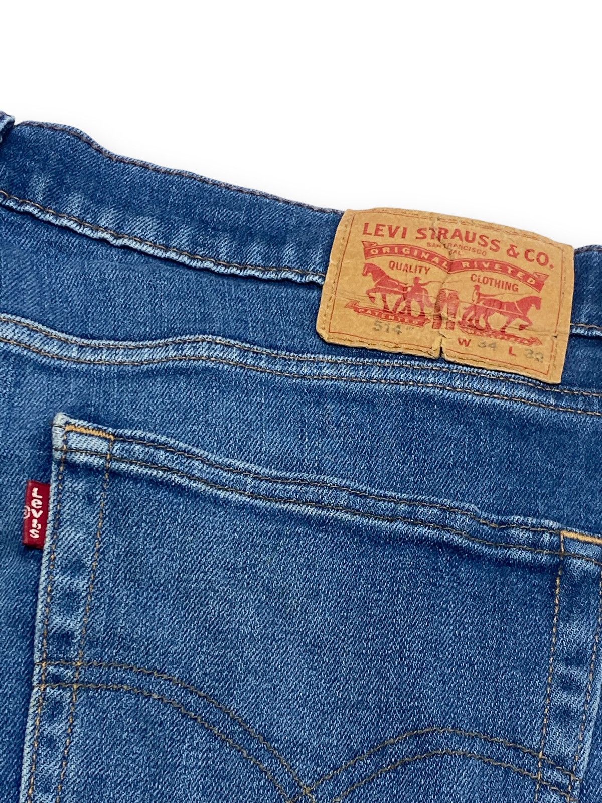 Jean Vintage LEVI'S Denim Blue Jeans 514 Size US 36 / EU 52 - 10 Thumbnail