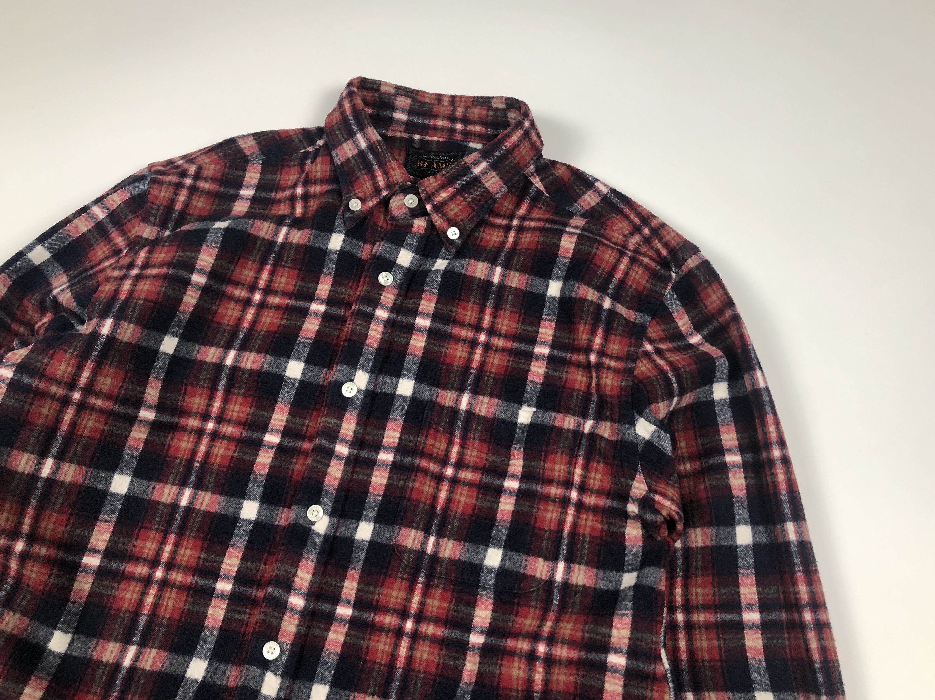 Beams Plus Beams Plus Flannel Cotton Shirt Size US M / EU 48-50 / 2 - 2 Thumbnail