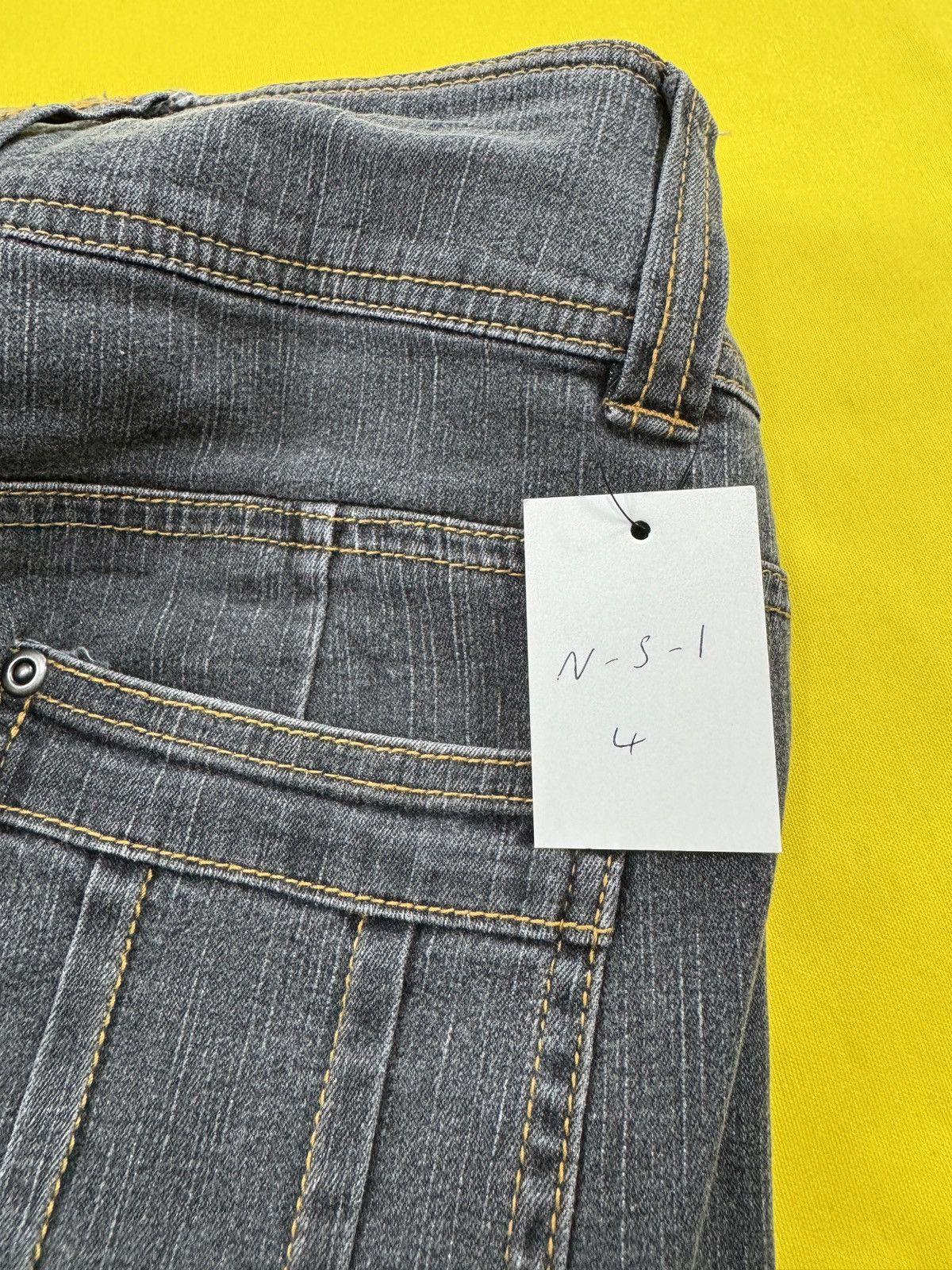 Japanese Brand Smile land X tornado mart style spiral flare jeans Size US 33 - 22 Thumbnail
