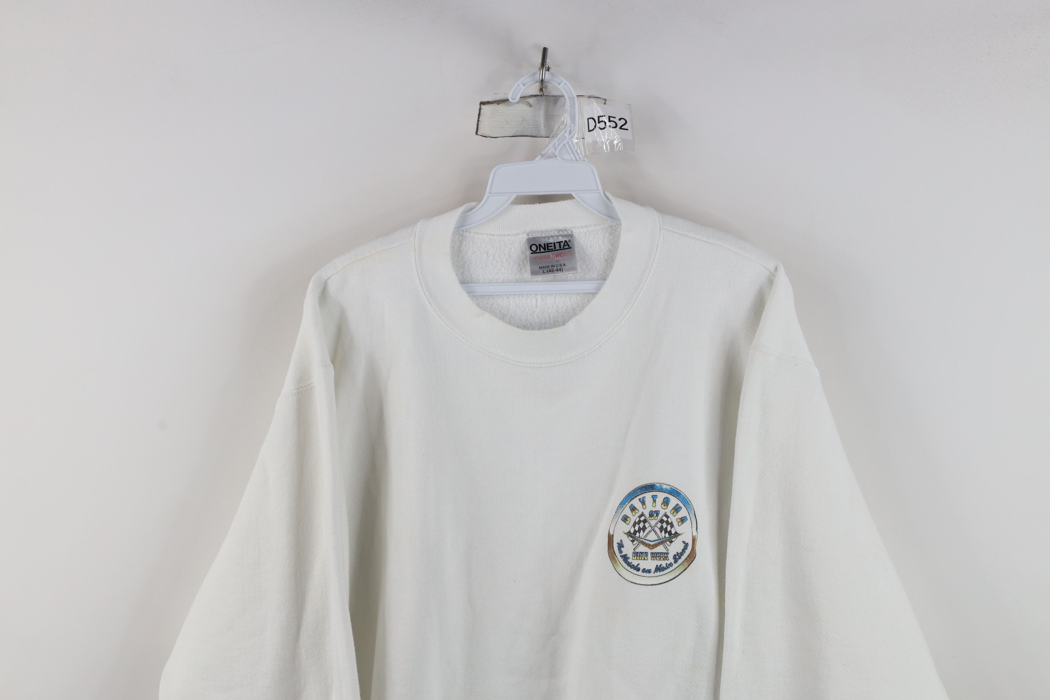 Vintage Vintage 90s 1997 Daytona Bike Week Motorcycle Sweatshirt USA Size US L / EU 52-54 / 3 - 2 Thumbnail