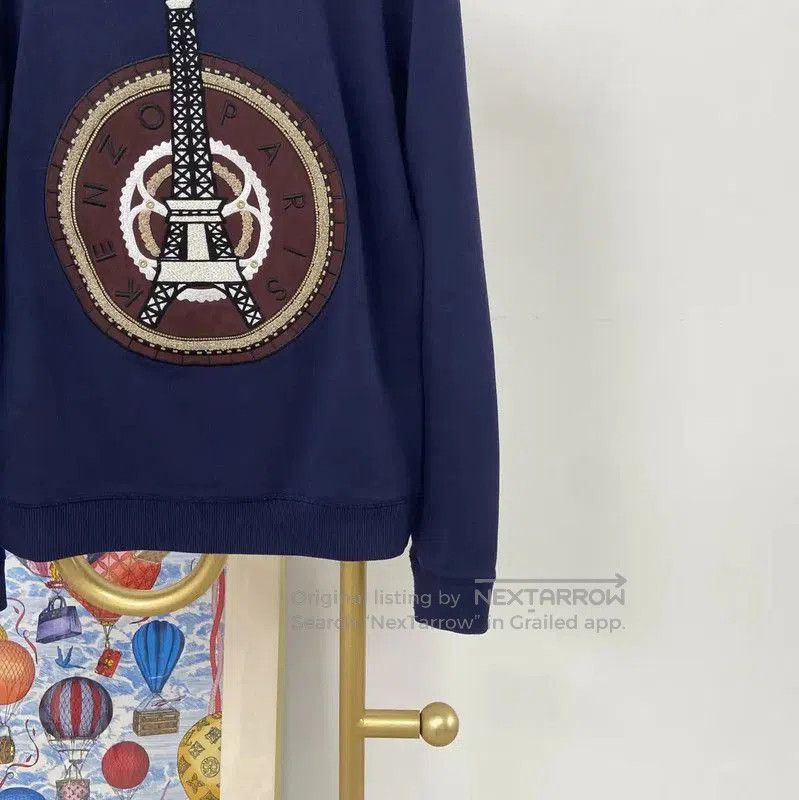 Kenzo KENZO Cotton Embroidered Long Sleeve Sweatshirt . Size M / US 6-8 / IT 42-44 - 4 Thumbnail