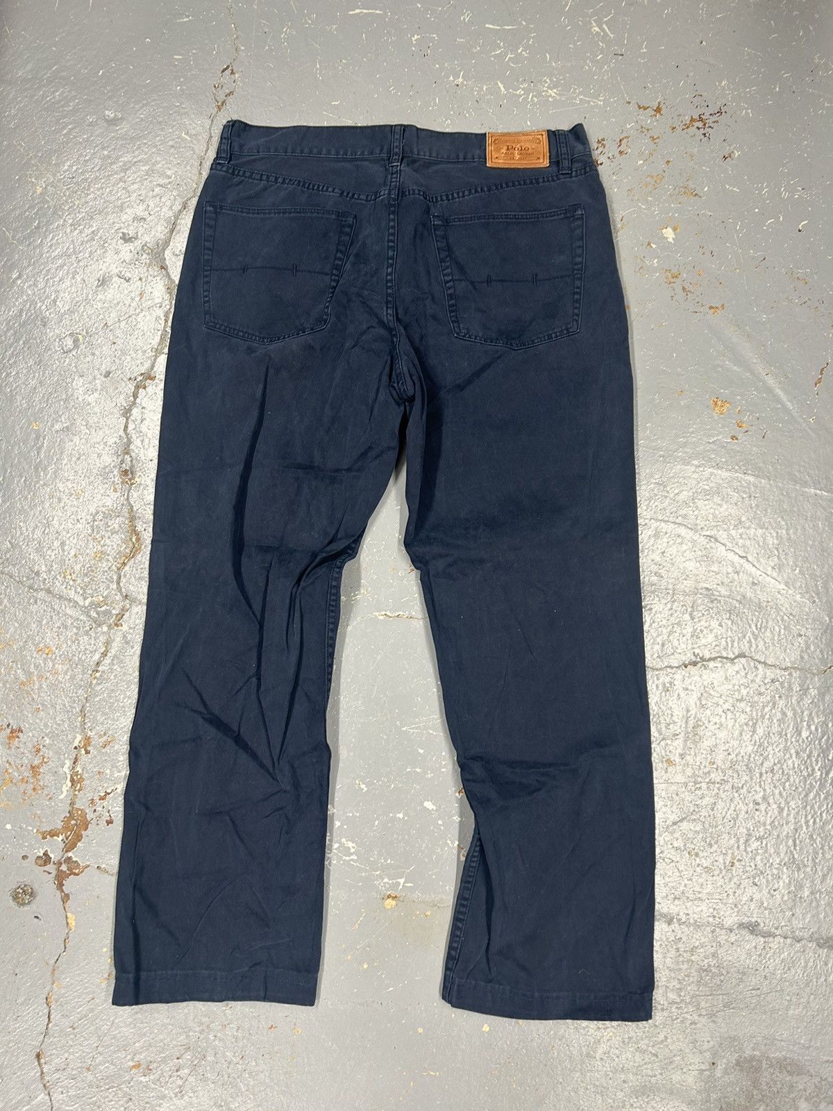 Polo Ralph Lauren × Vintage Vintage Y2K Essential Navy Polo Ralph Lauren Dungaree Pants Size US 34 / EU 50 - 3 Thumbnail