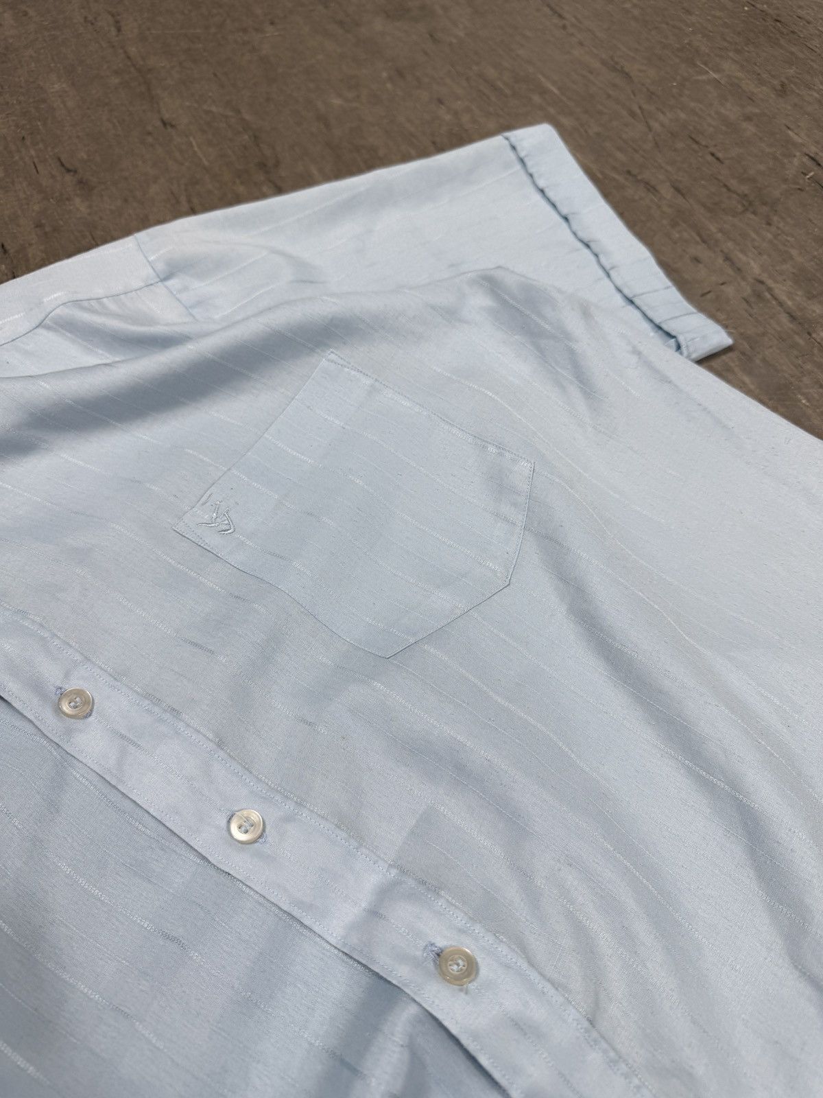 Other ᶠᵃⁿᶜʸᵍᵘʸBOXY Trashed Shirt Vintage Cropped Button Up 90s 80 Size US M / EU 48-50 / 2 - 3 Thumbnail