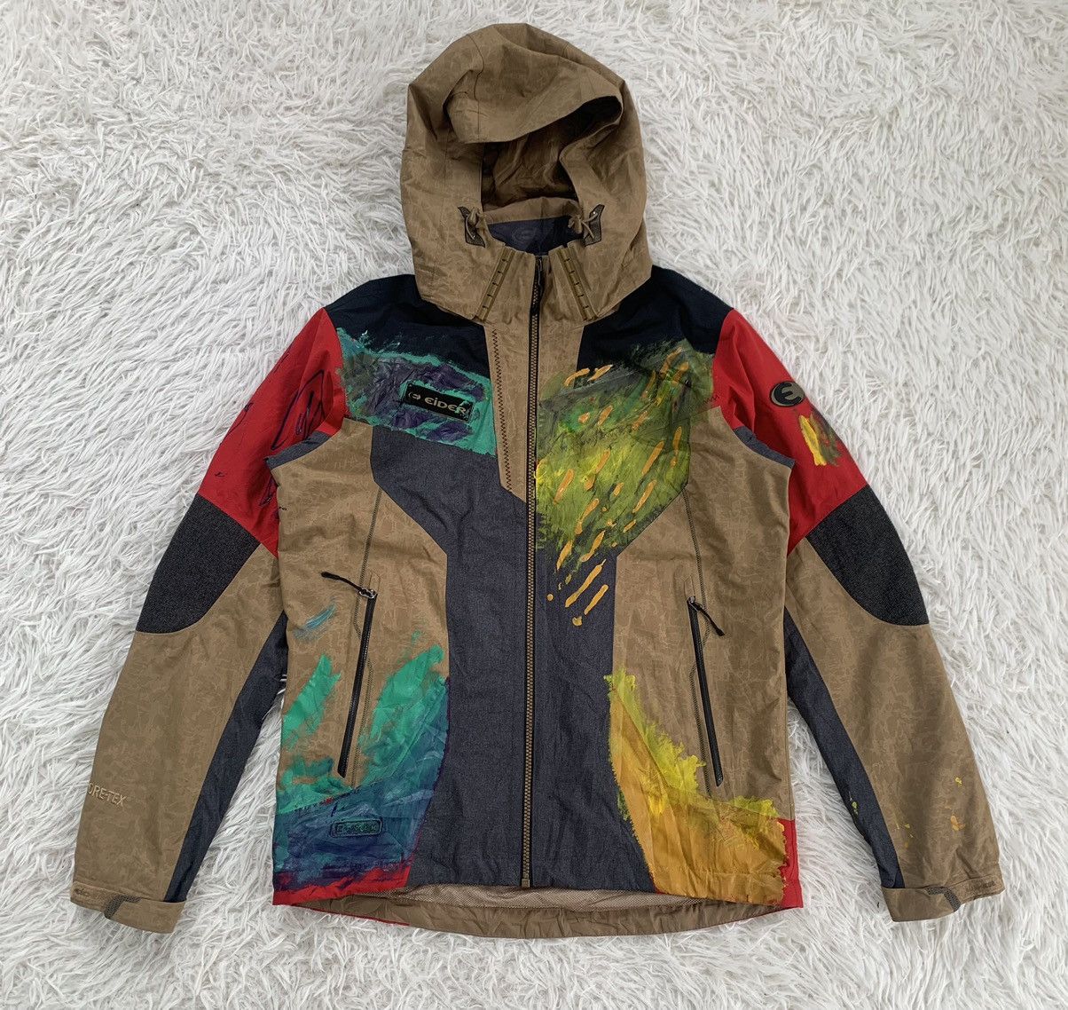 Goretex Cozy Paint Multicolor Eider Xenium Goretex Jacket Hooded Size US M / EU 48-50 / 2 - 1 Thumbnail