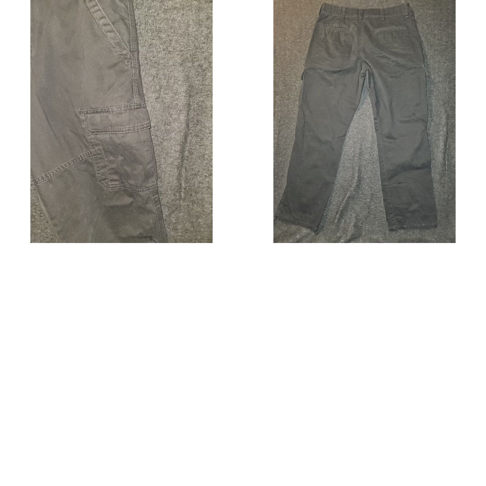 Wrangler VINTAGE Wrangler Relaxed Fit Cargo Pants Men 34 Gray High Rise Casual Workwear Cargo Pants Mens Regular 34x30 Gray Logo Pockets Stretch Size US 34 / EU 50 - 8 Thumbnail