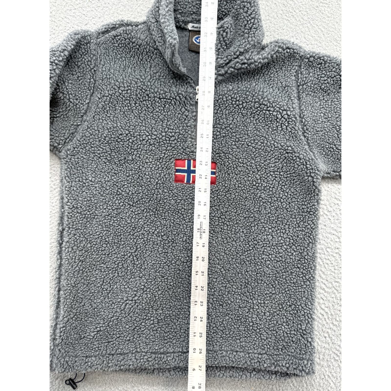 Napapijri VINTAGE Napapijri Geographic Fleece Sherpa 1/4 Zip Pullover Jacket Mens XS Gray Embroidered Logo 90s Style Jacket Mens XS Size US XS / EU 42 / 0 - 7 Thumbnail
