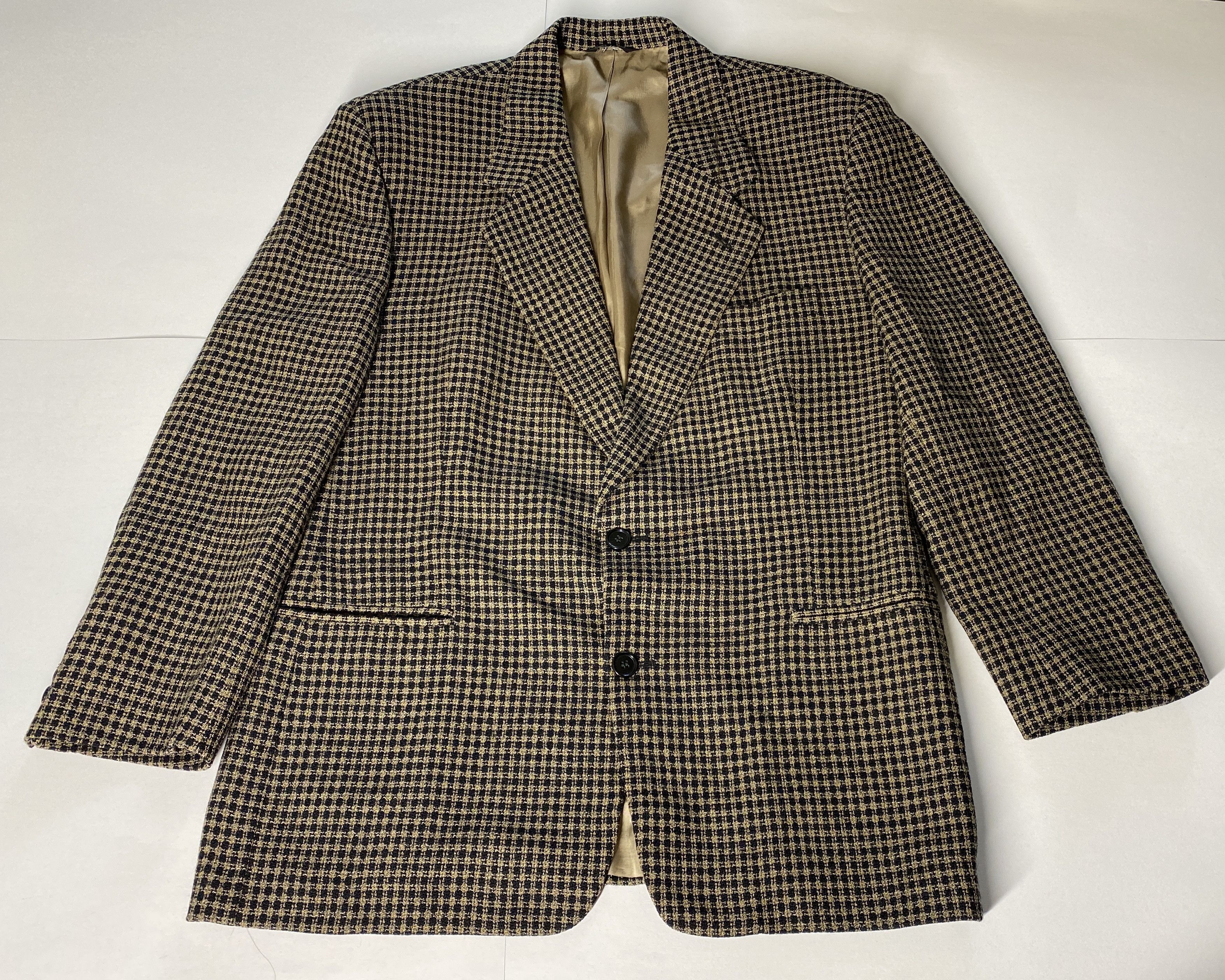 Vintage Vintage Checkered Jacket Chest 43" Sport Coat Plaid Jacket Size US L / EU 52-54 / 3 - 1 Thumbnail