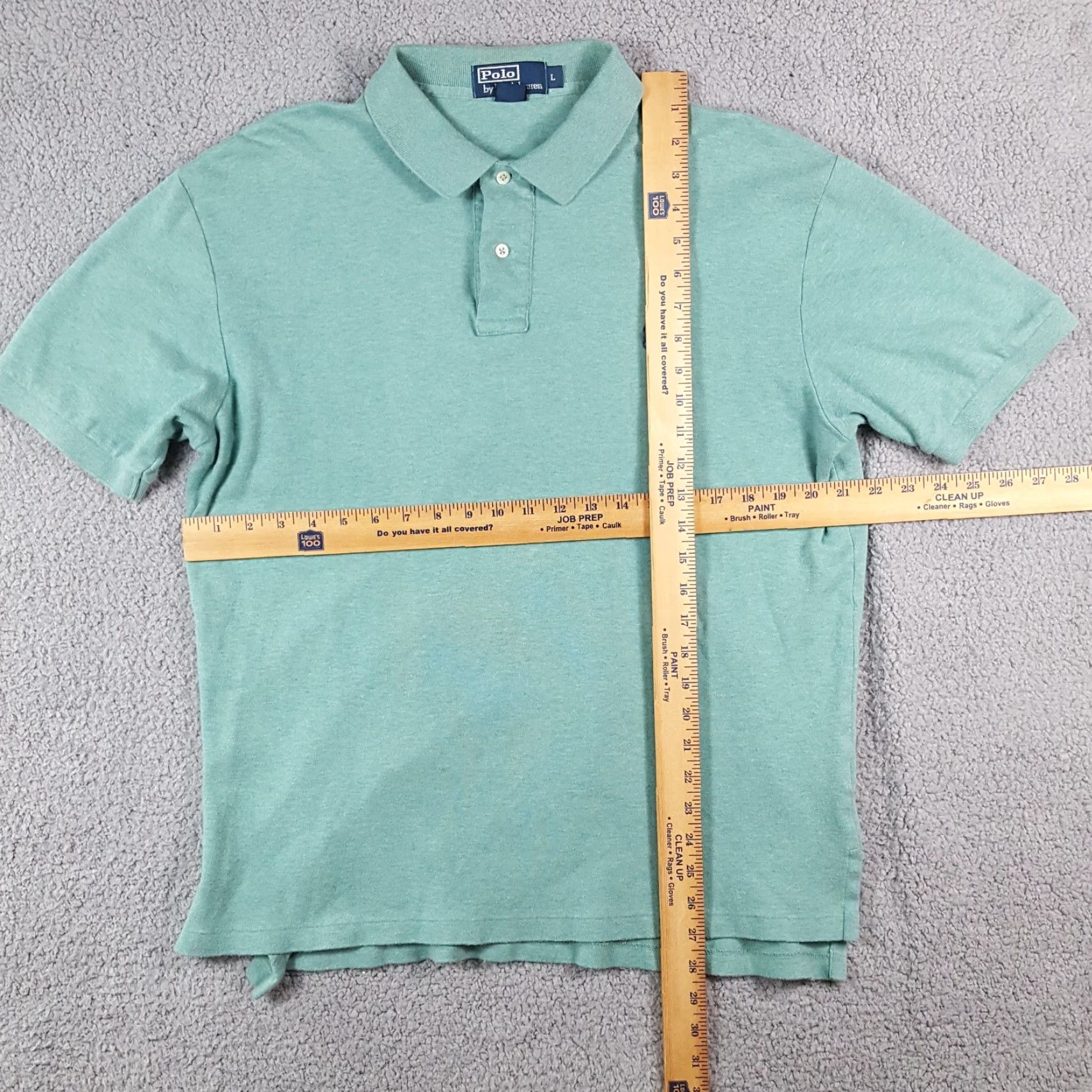 Polo Ralph Lauren VINTAGE Polo Ralph Lauren Preppy Button-Up Shirt Men's Large Short Sleeve Collared Green Cotton 90s Casual Retro Size US L / EU 52-54 / 3 - 6 Thumbnail