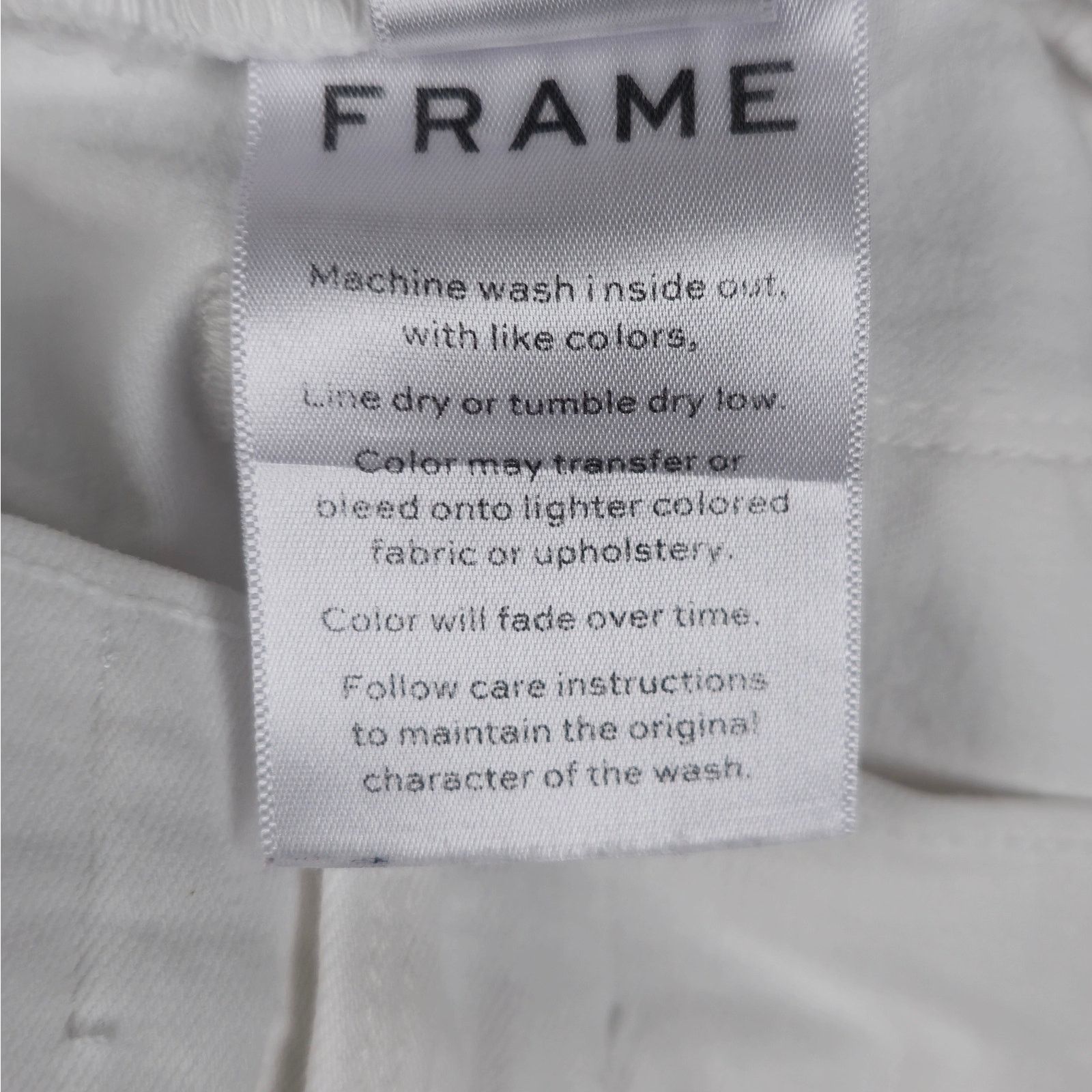 Frame FRAME Demin Womens 23x27 White Ali High Rise Cigarette Jeans Size 23" - 14 Thumbnail
