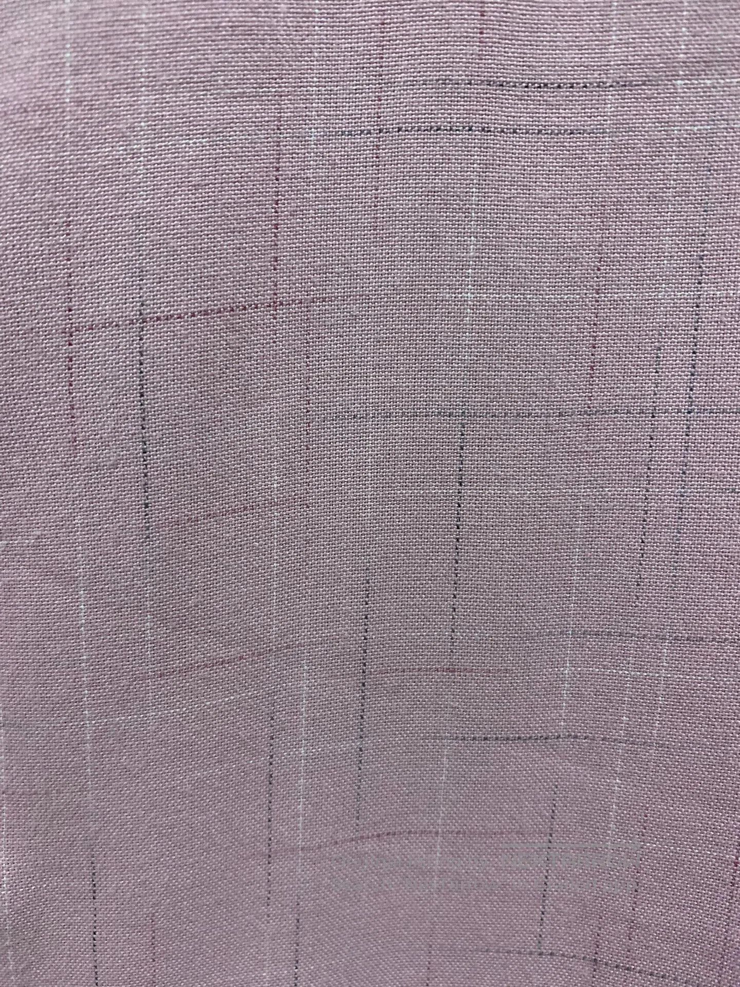 Saint Laurent Paris Pink Grid Pattern Long Sleeve Button-Up Shirt. Size US M / EU 48-50 / 2 - 5 Thumbnail