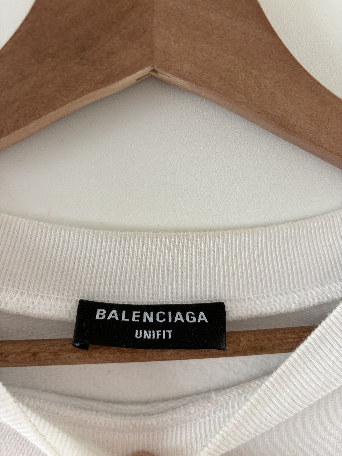 Balenciaga Balenciaga script logo crewneck white Size US L / EU 52-54 / 3 - 5 Thumbnail